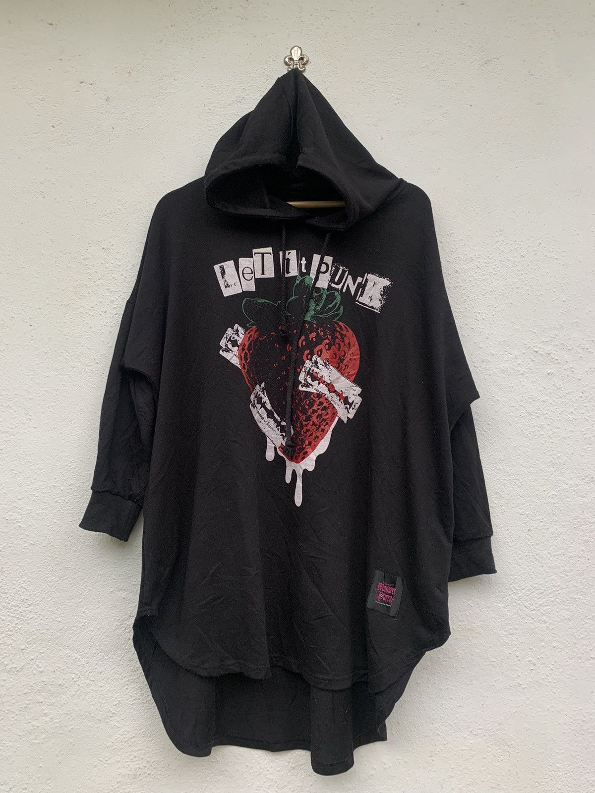 Japanese Brand MONSTER PARTY LET IT PUNK OVERSIZED 3Q HOODIES Size US M / EU 48-50 / 2 - 9 Thumbnail