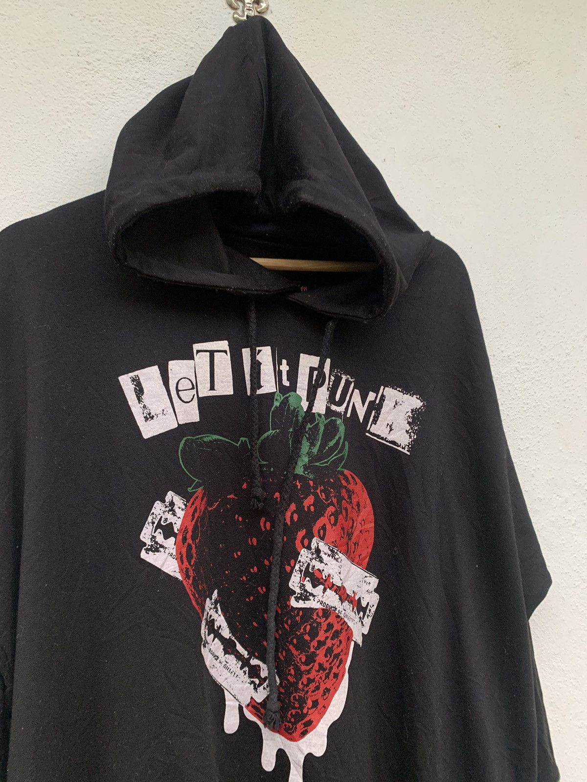 Japanese Brand MONSTER PARTY LET IT PUNK OVERSIZED 3Q HOODIES Size US M / EU 48-50 / 2 - 4 Thumbnail
