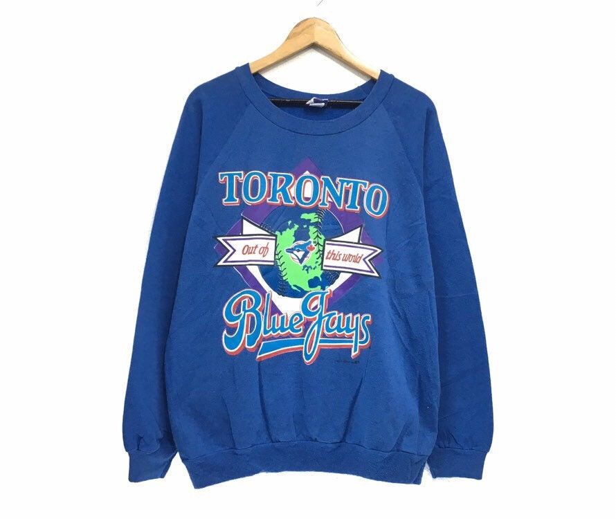 Vintage 90s Toronto Blue Jays Crewneck Sweatshirt Big Logo
