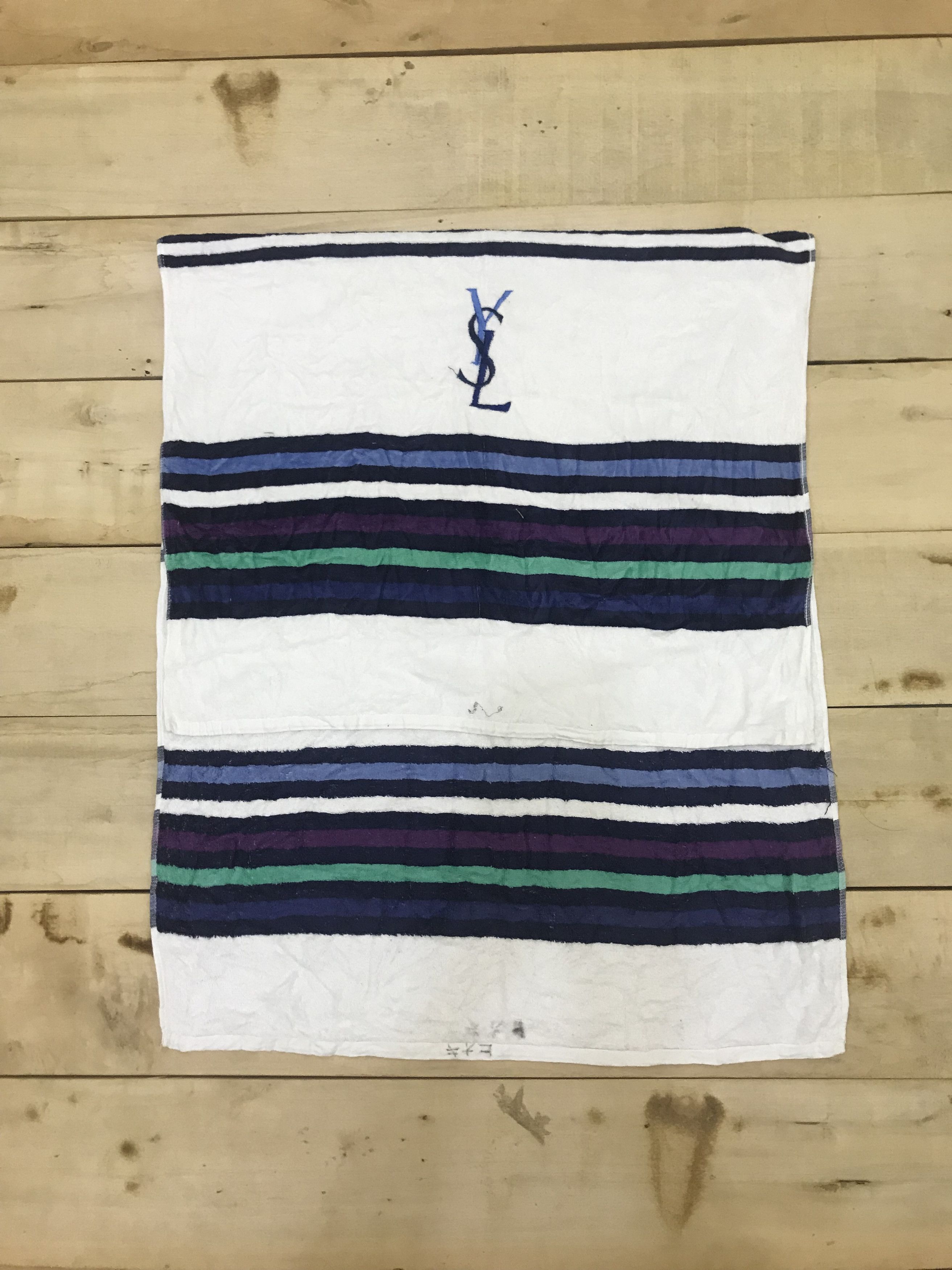 Vintage × Yves Saint Laurent W39 LOT 3 YSL BATH TOWEL RARE DESIGN Size ONE SIZE - 6 Thumbnail