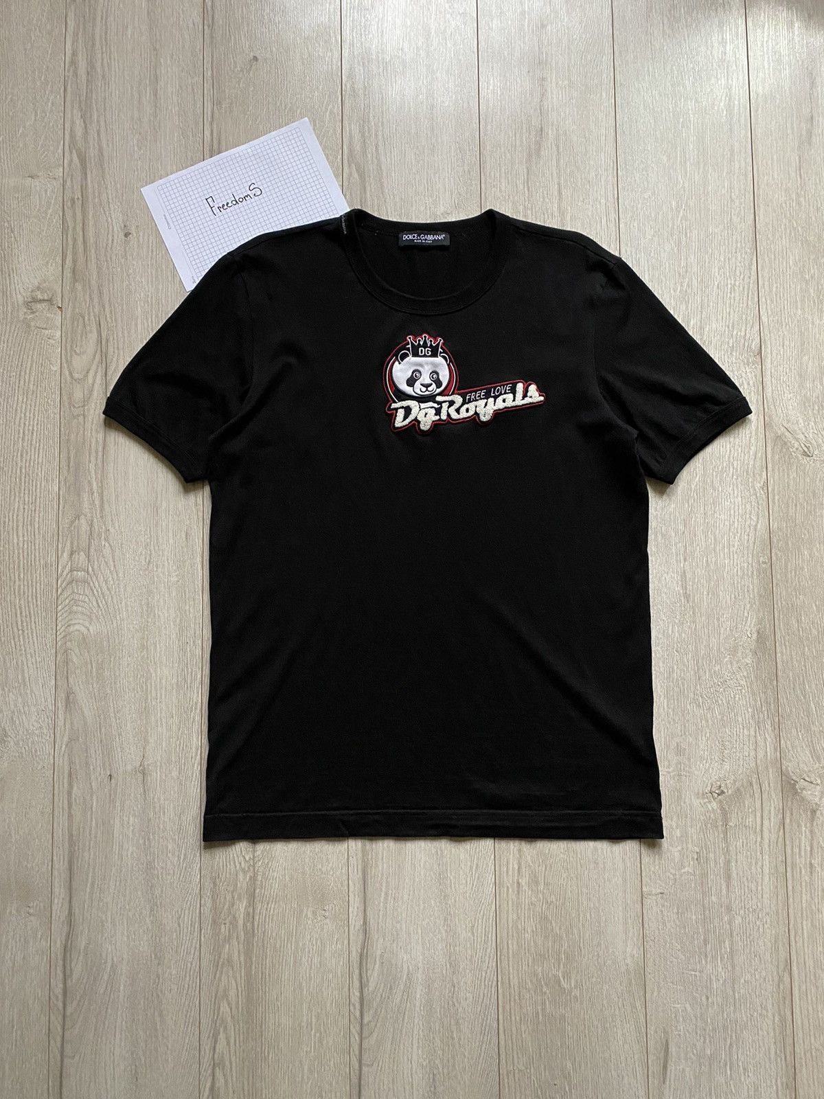Dolce & Gabbana Dolce & Gabbana t-shirt royals panda black tee 