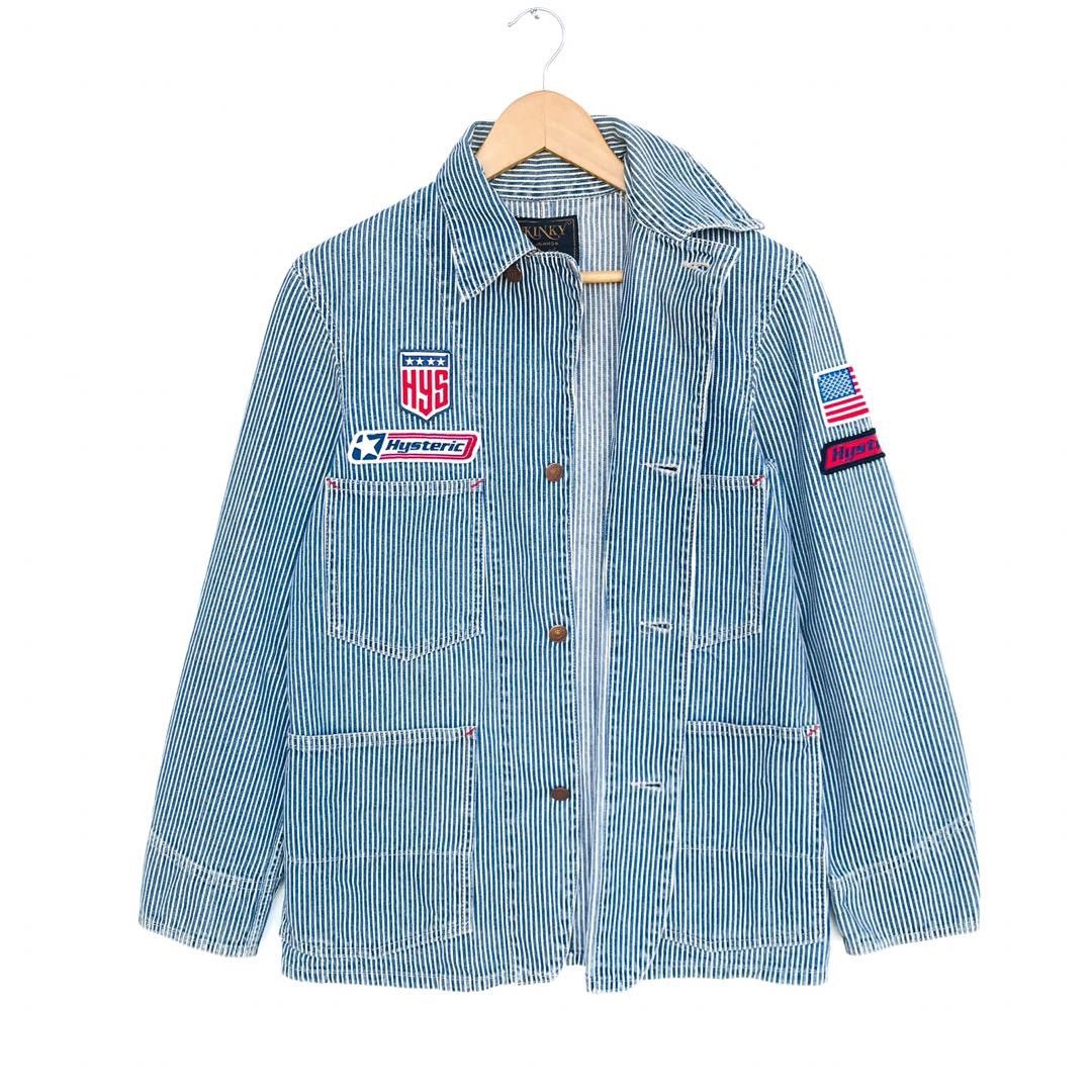 Hysteric Glamour RARE VTG Hysteric Glamour Patches USA flag Hickory jacket Size US M / EU 48-50 / 2 - 3 Thumbnail