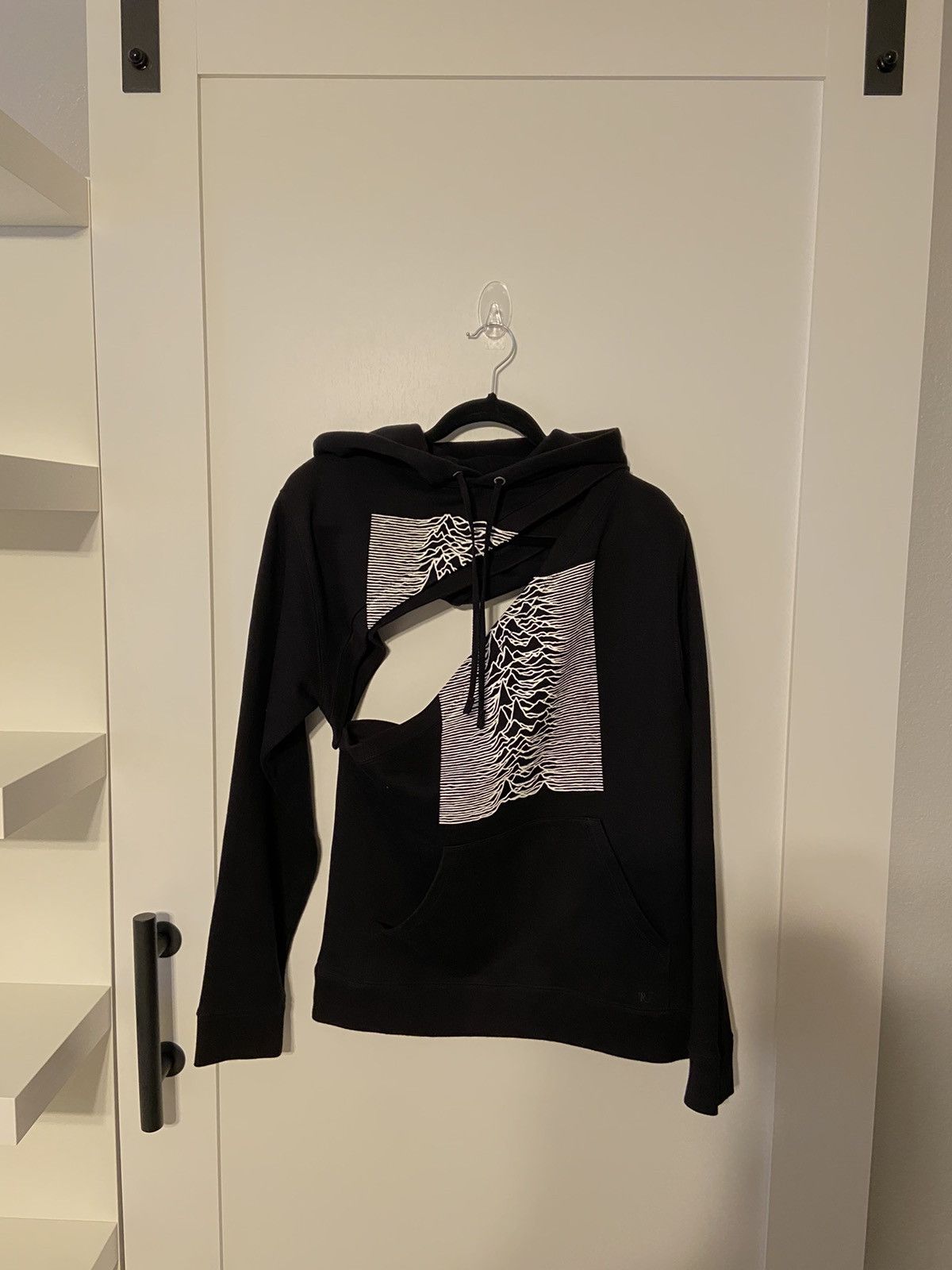 image of Raf Simons Joy Division Hoodie in Black, Men's (Size XS)