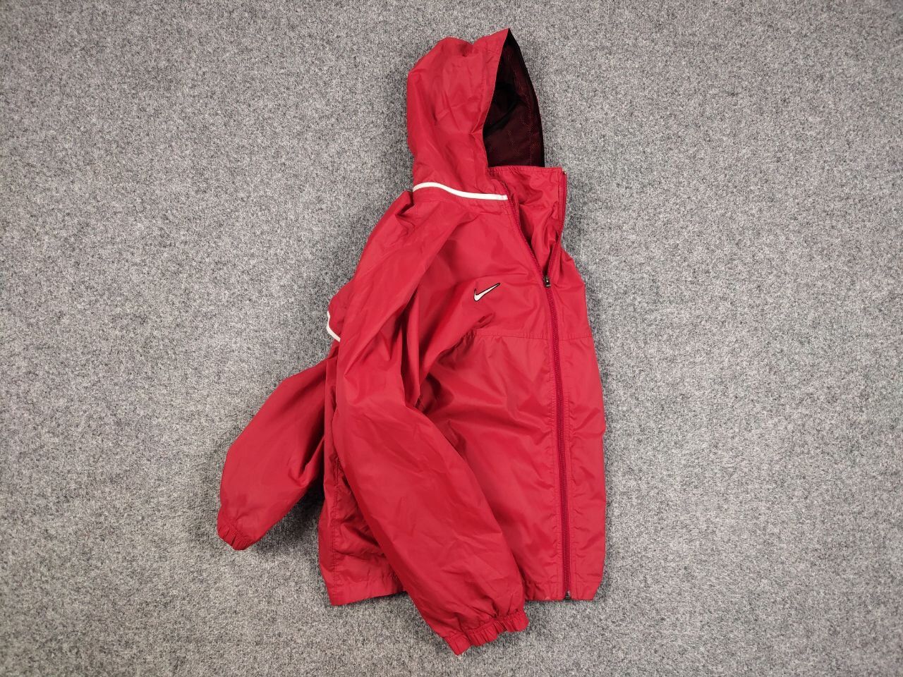 Nike Vintage Y2K Nike Team Drill Light Zip Red Windbreaker Jacket Size US S / EU 44-46 / 1 - 20 Thumbnail
