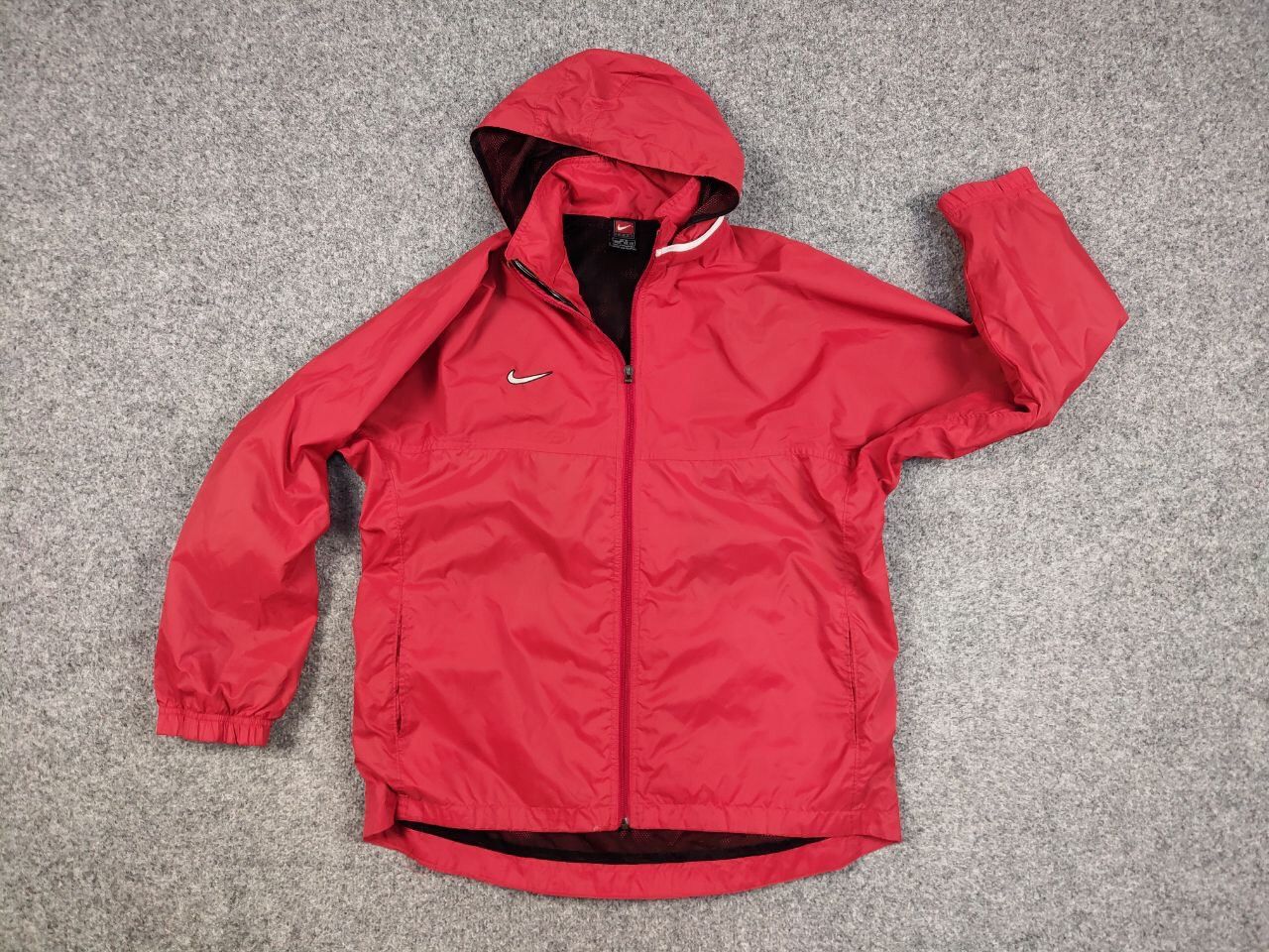 Nike Vintage Y2K Nike Team Drill Light Zip Red Windbreaker Jacket Size US S / EU 44-46 / 1 - 14 Thumbnail