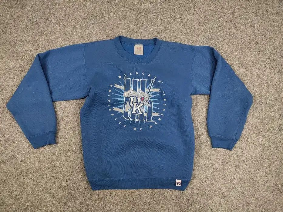 Vintage Vintage 90's 7 Logo University Kentucky Sweatshirt Made USA Size US M / EU 48-50 / 2 - 5 Thumbnail