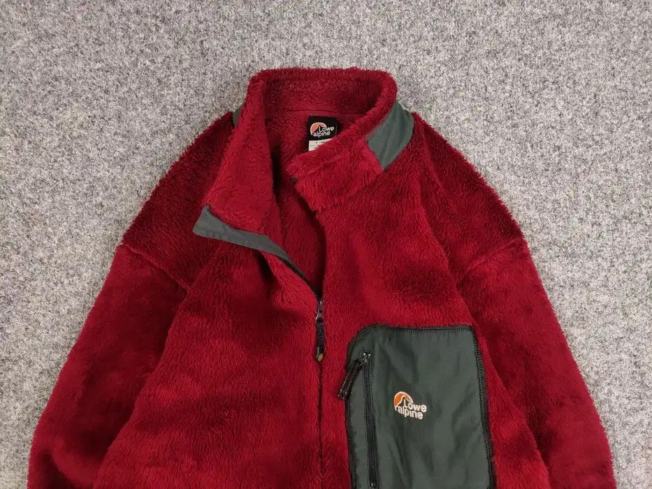 Japanese Brand Vintage 90's lowe Alpine Red Retro Fleece Zip Up Jacket Size US XL / EU 56 / 4 - 3 Thumbnail