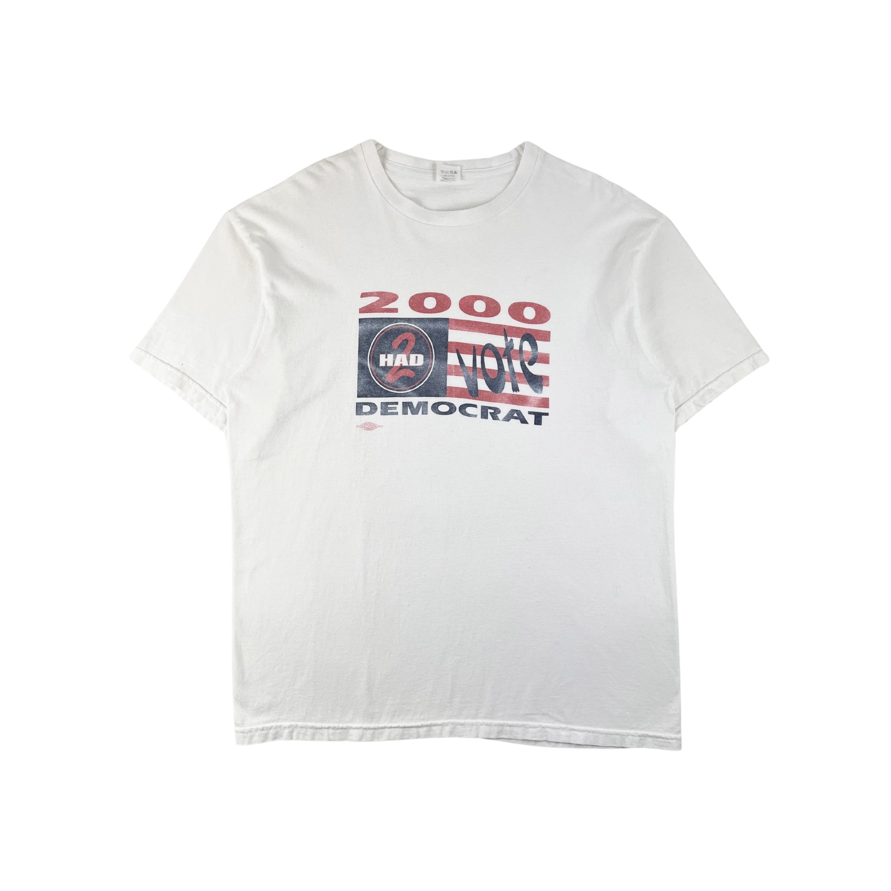 Vintage Had 2 Vote Democrat 2000 T-Shirt Size US XL / EU 56 / 4 - 2 Thumbnail