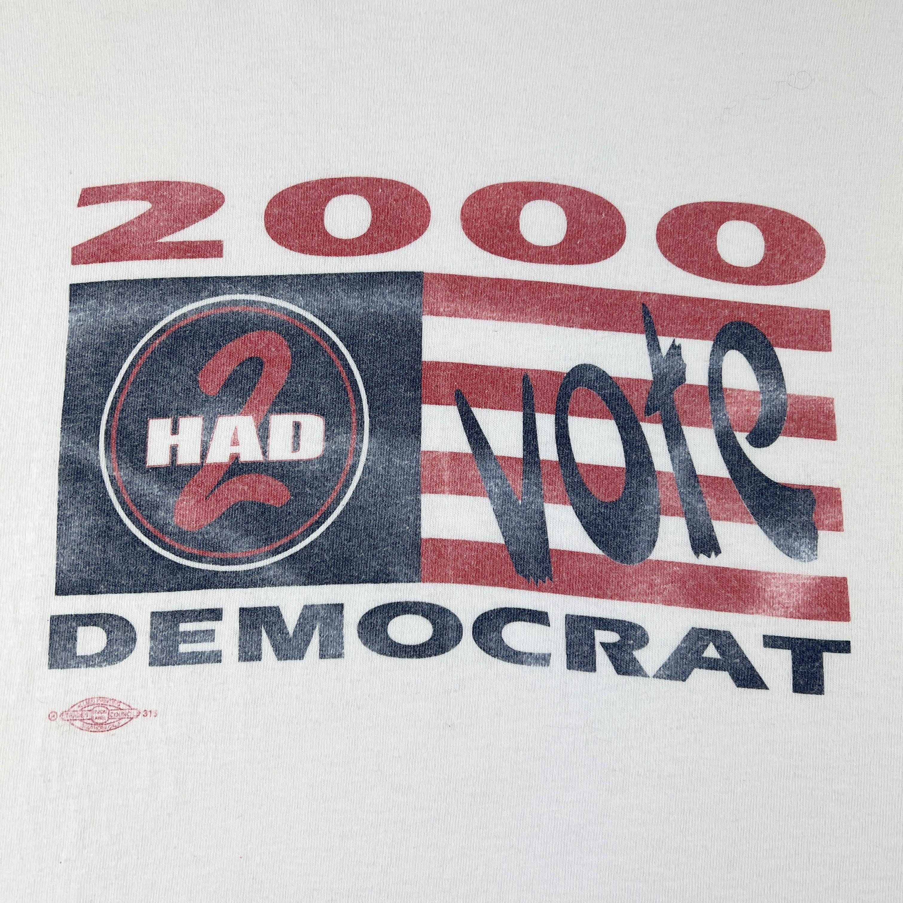 Vintage Had 2 Vote Democrat 2000 T-Shirt Size US XL / EU 56 / 4 - 3 Thumbnail