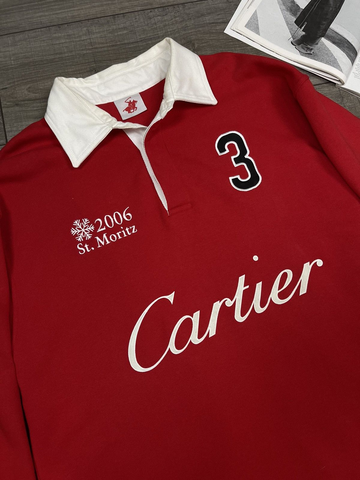 Cartier × Vintage Vintage Cartier St.Moritz Rugby Polo Shirt