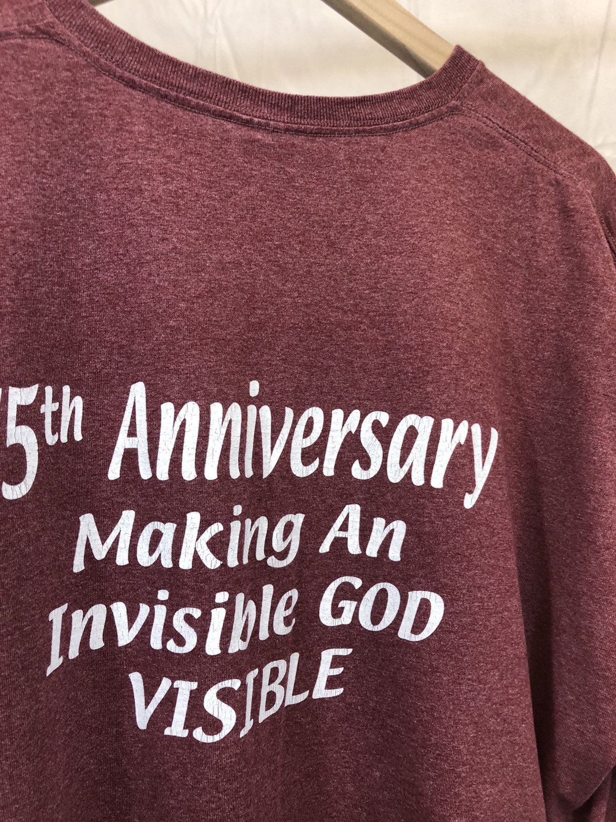 Vintage Vintage Y2K Church Religion Boxy 2000s Tee Size US XXL / EU 58 / 5 - 14 Thumbnail