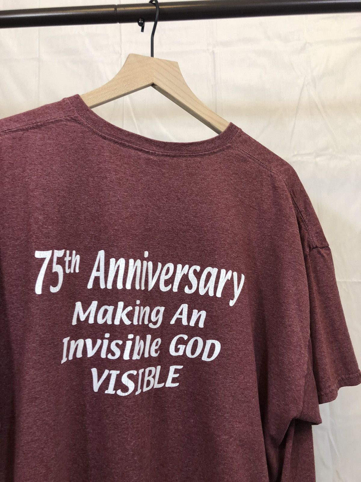 Vintage Vintage Y2K Church Religion Boxy 2000s Tee Size US XXL / EU 58 / 5 - 10 Thumbnail