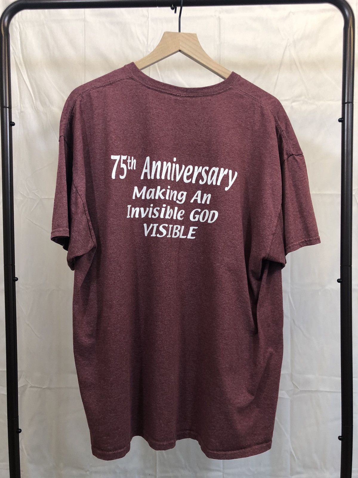 Vintage Vintage Y2K Church Religion Boxy 2000s Tee Size US XXL / EU 58 / 5 - 1 Thumbnail