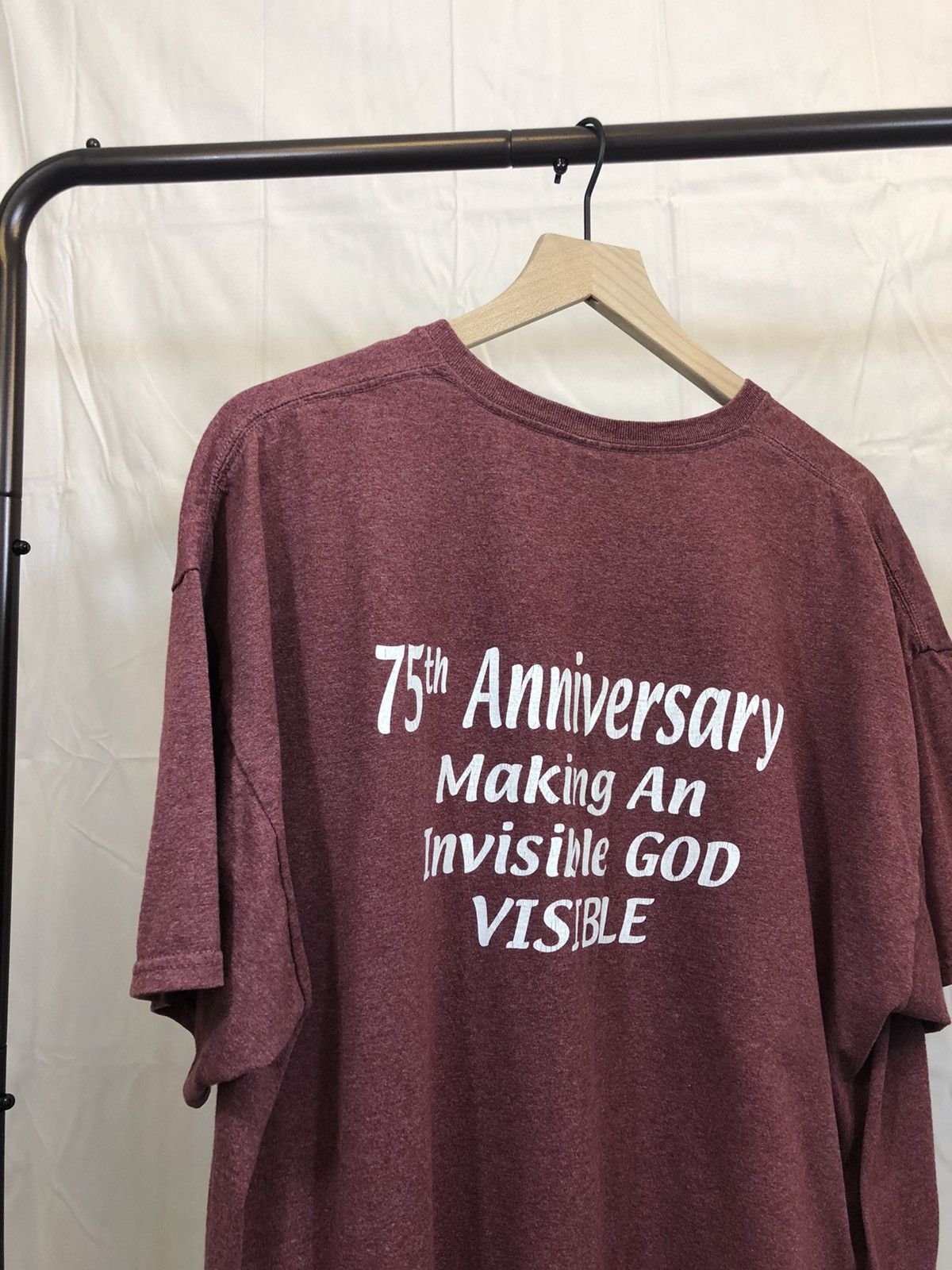 Vintage Vintage Y2K Church Religion Boxy 2000s Tee Size US XXL / EU 58 / 5 - 11 Thumbnail