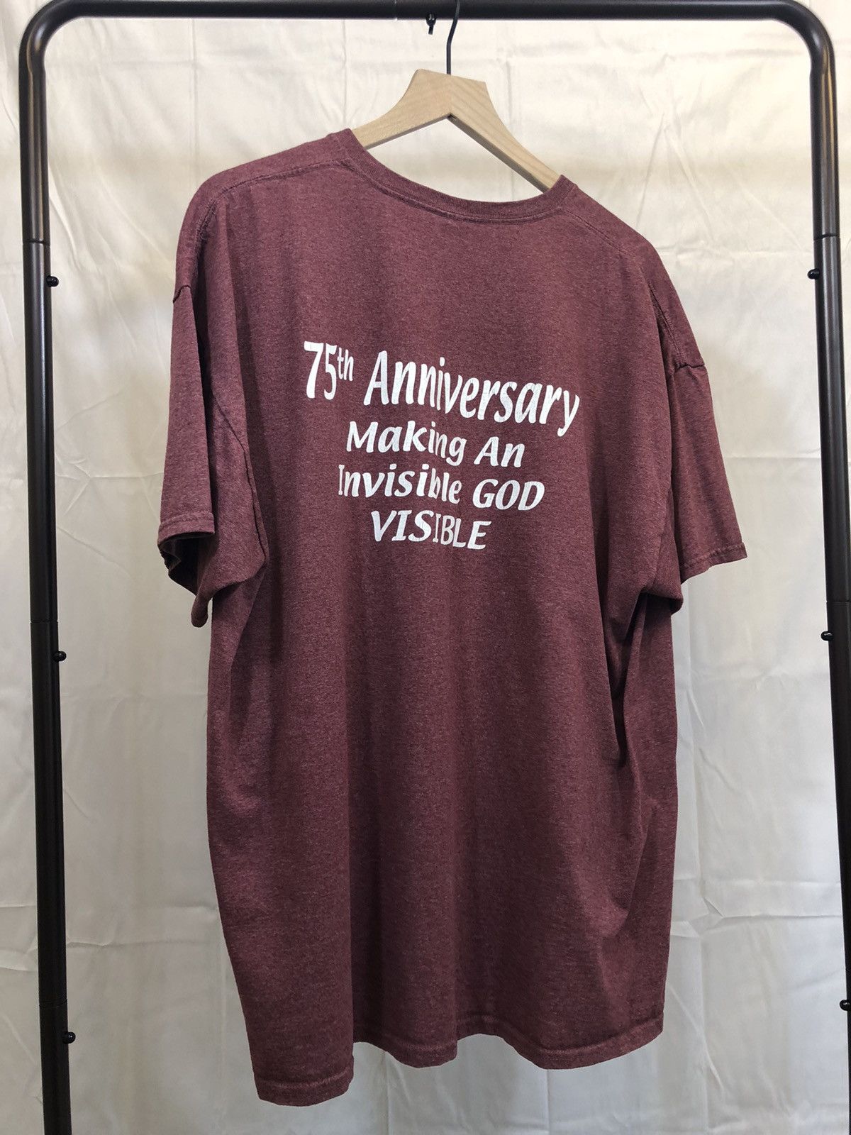 Vintage Vintage Y2K Church Religion Boxy 2000s Tee Size US XXL / EU 58 / 5 - 9 Thumbnail