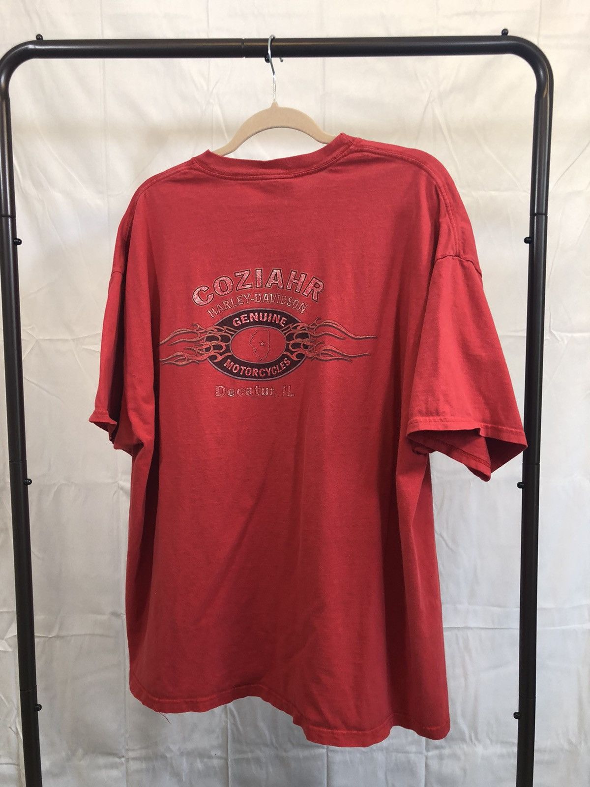 Vintage Red Faded 2001 Oversized Tee