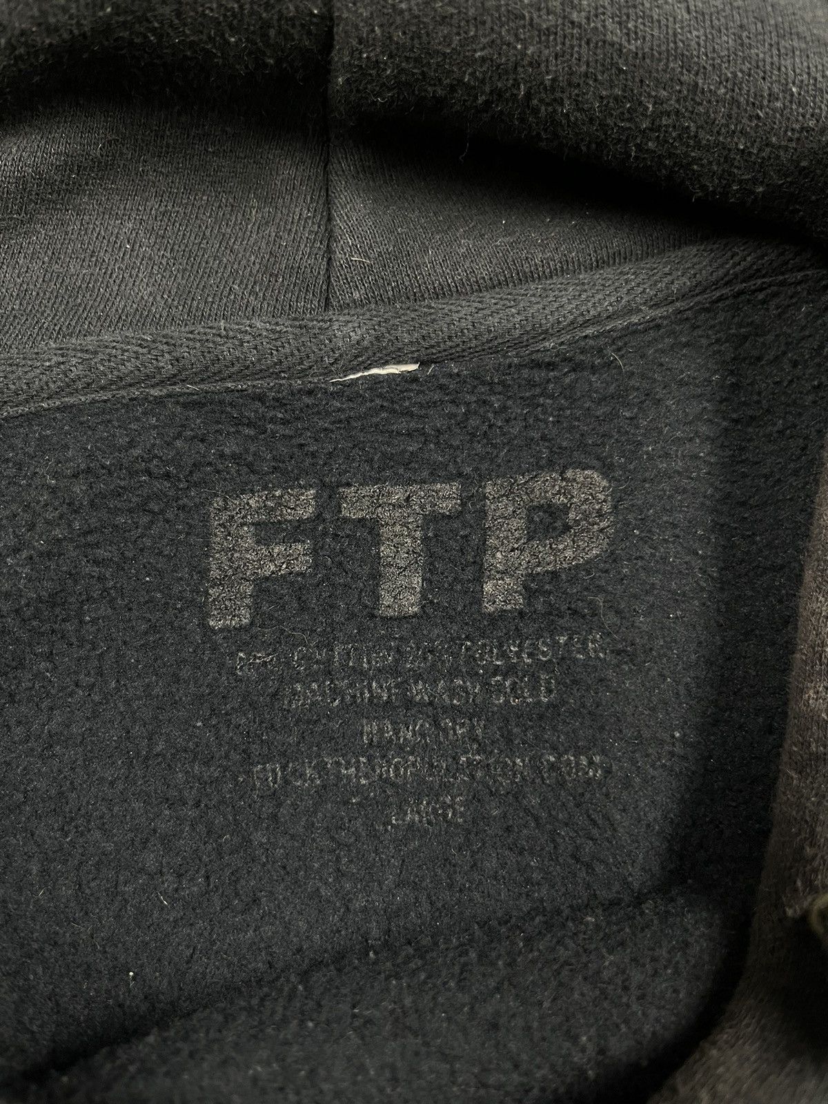 Fuck The Population FTP OG Navy Logo Hoodie Size US L / EU 52-54 / 3 - 3 Thumbnail