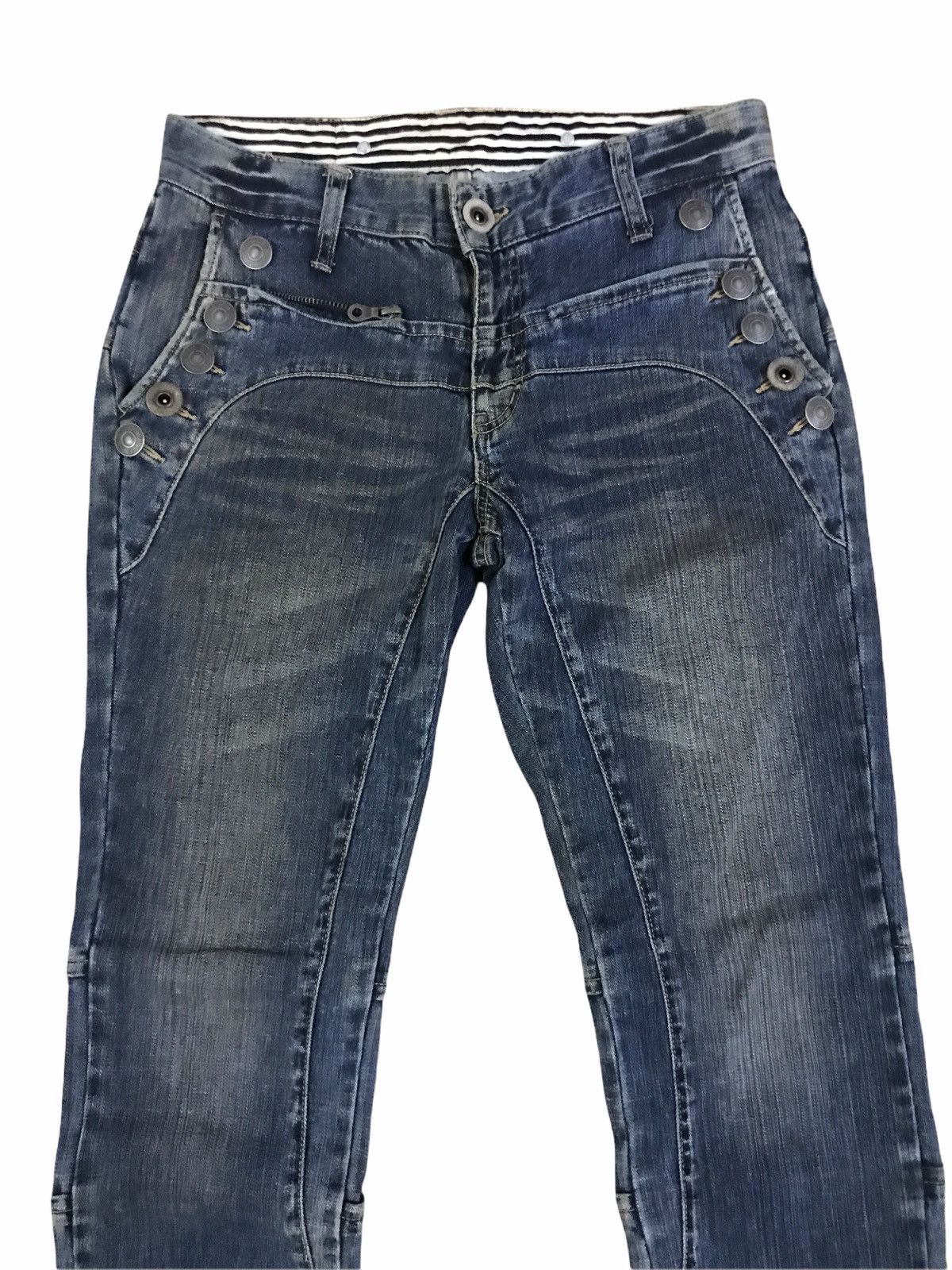 Hysteric Glamour × Japanese Brand × PPFM PPFM Japan Distressed Jeans Seditionaries Design Size US 29 - 3 Thumbnail