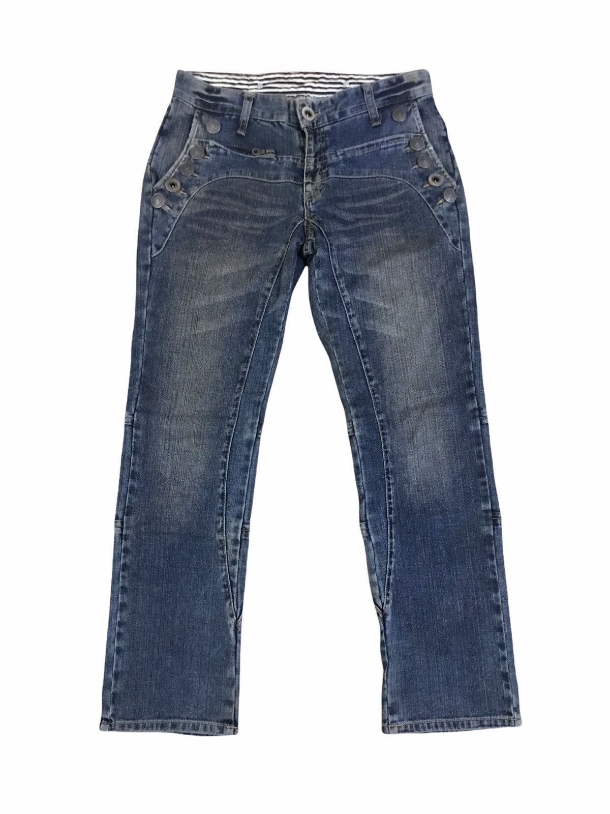 Hysteric Glamour × Japanese Brand × PPFM PPFM Japan Distressed Jeans Seditionaries Design Size US 29 - 2 Thumbnail