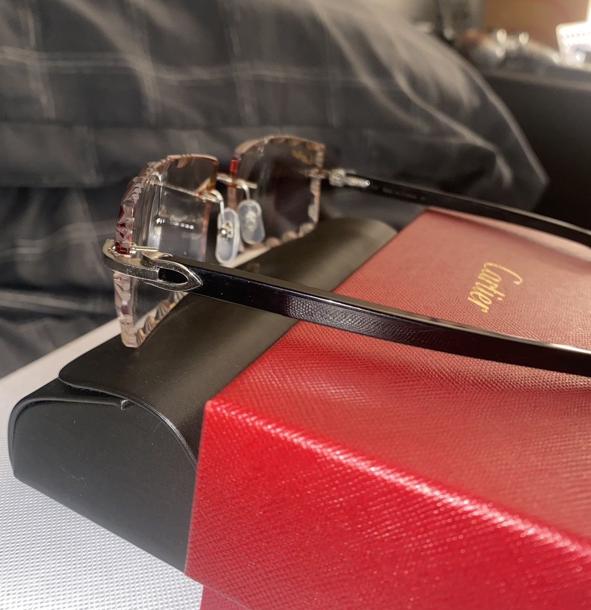 Chrome hearts “gnarlin” crystal frame demo lenses