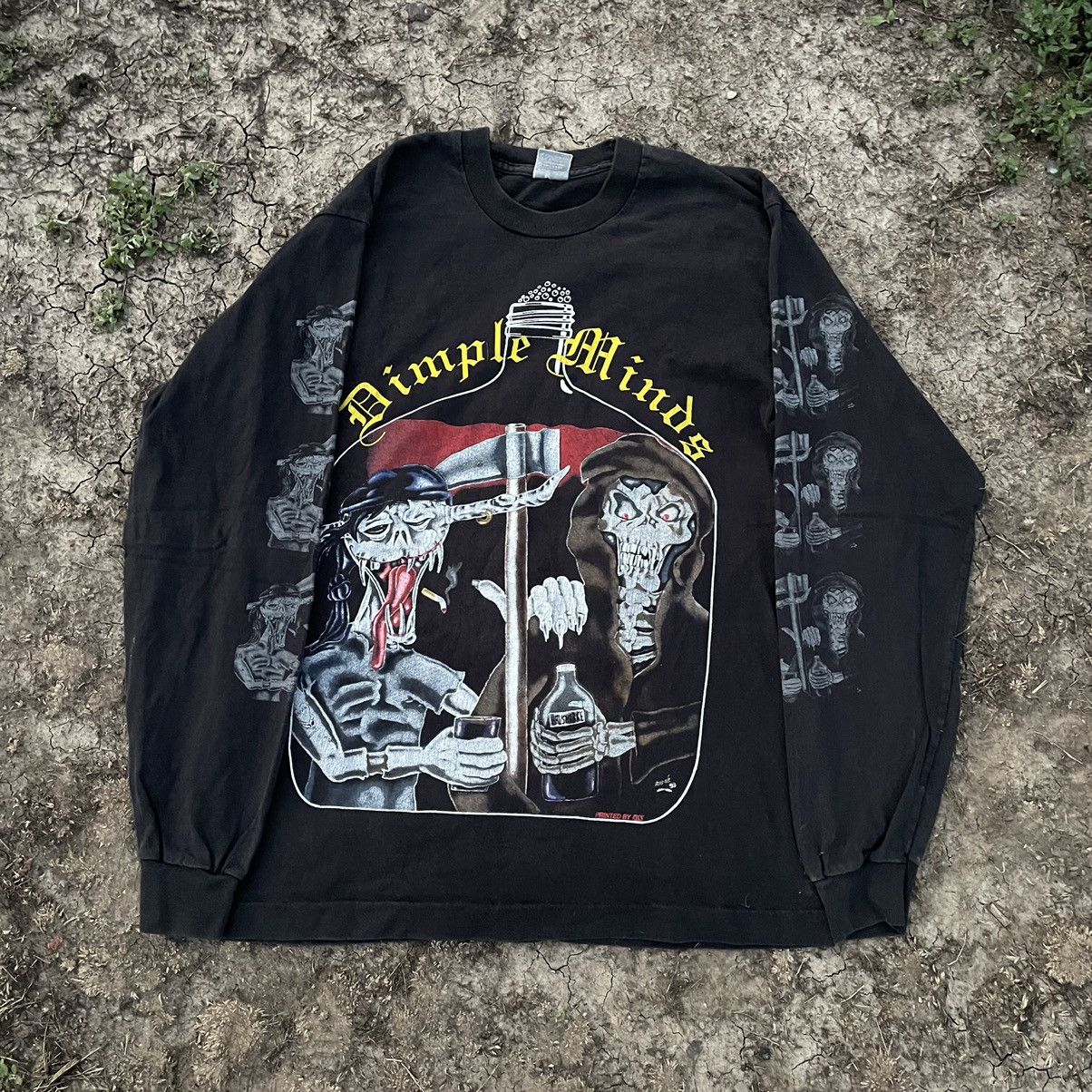 Band Tees Misfits 90s Dimple Minds Tee Horror T Shirt Face Band Punk Size US XL / EU 56 / 4 - 1 Thumbnail