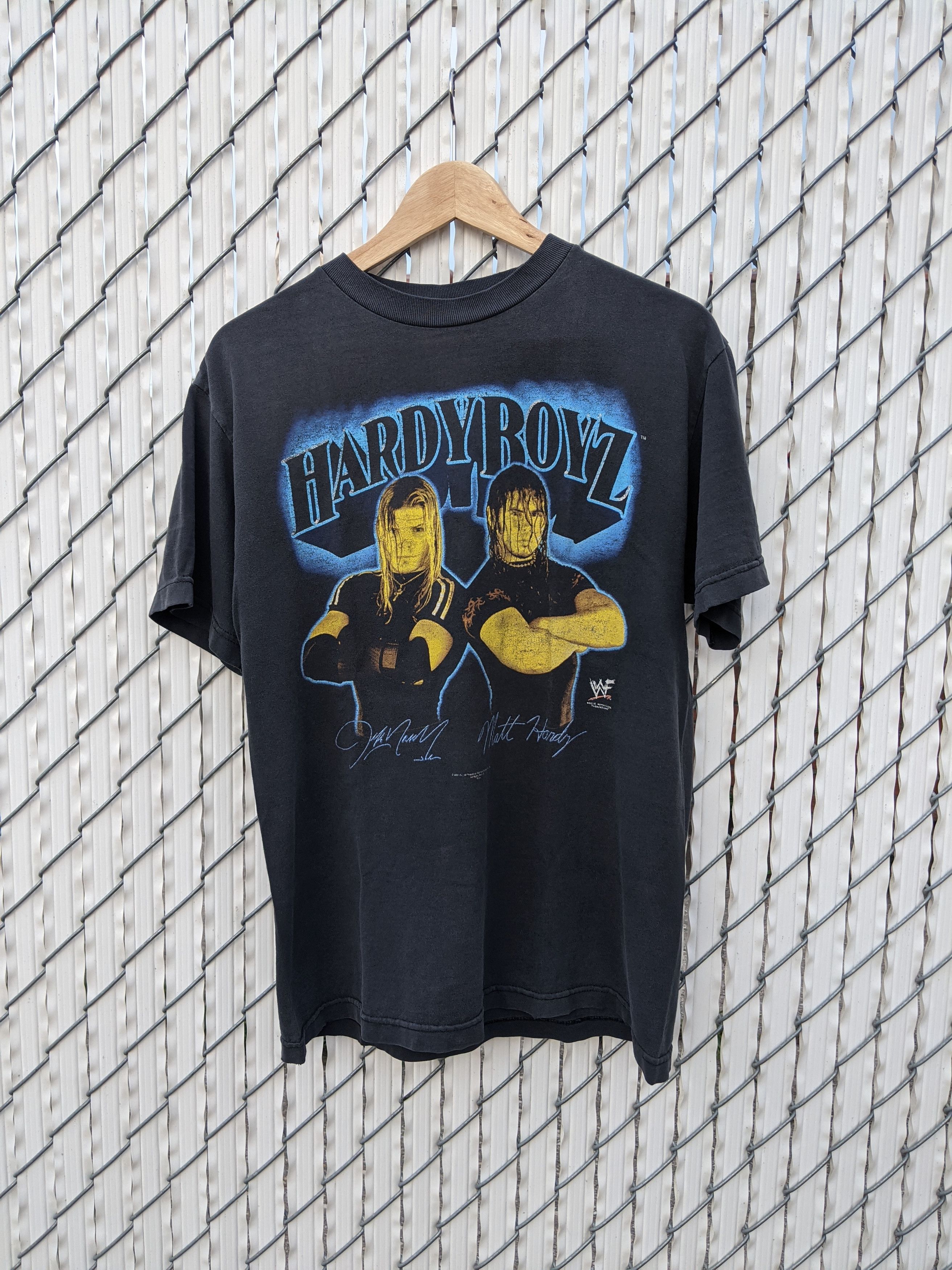 Vintage × WWE × WWF Vintage 2001 WWF Hardy Boyz Double Print T-Shirt Size US M / EU 48-50 / 2 - 1 Thumbnail
