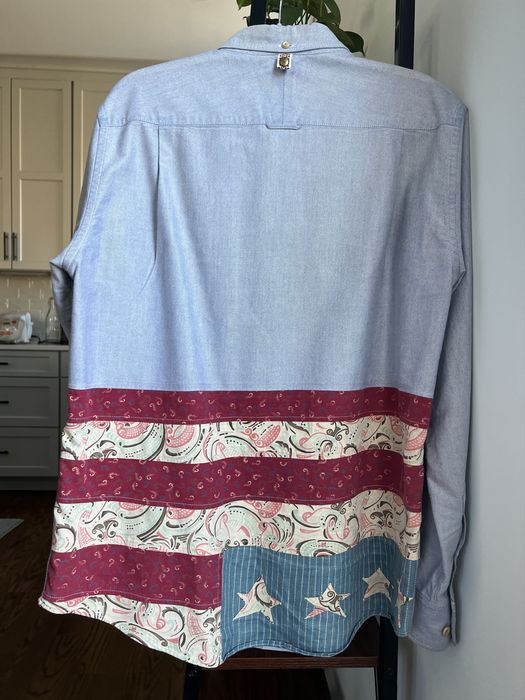 Visvim Visvim Lungta Star Oxford Giza Shirt B.D. (US Flag) | Grailed