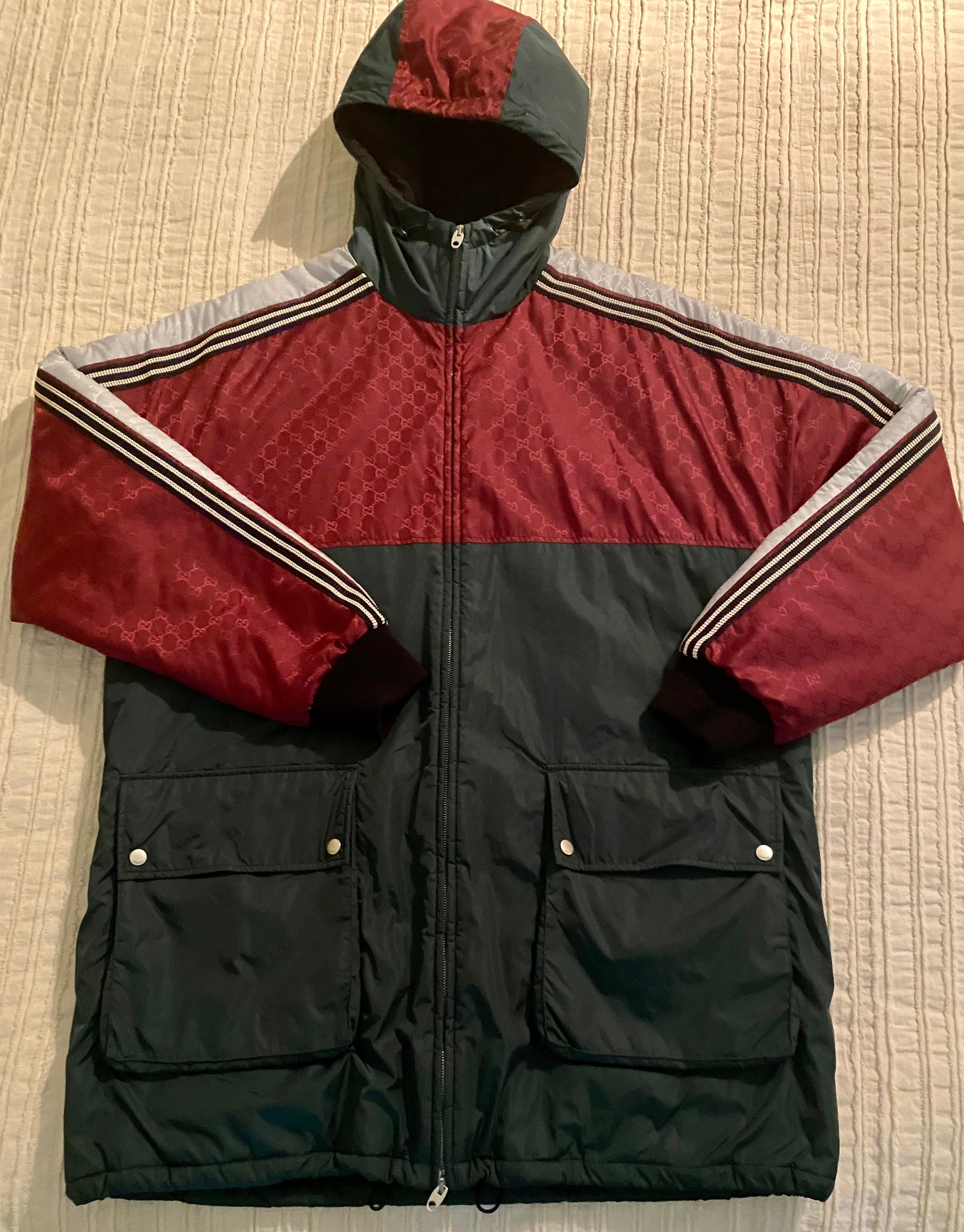 Pre-owned Gucci Jacket In Green White Red