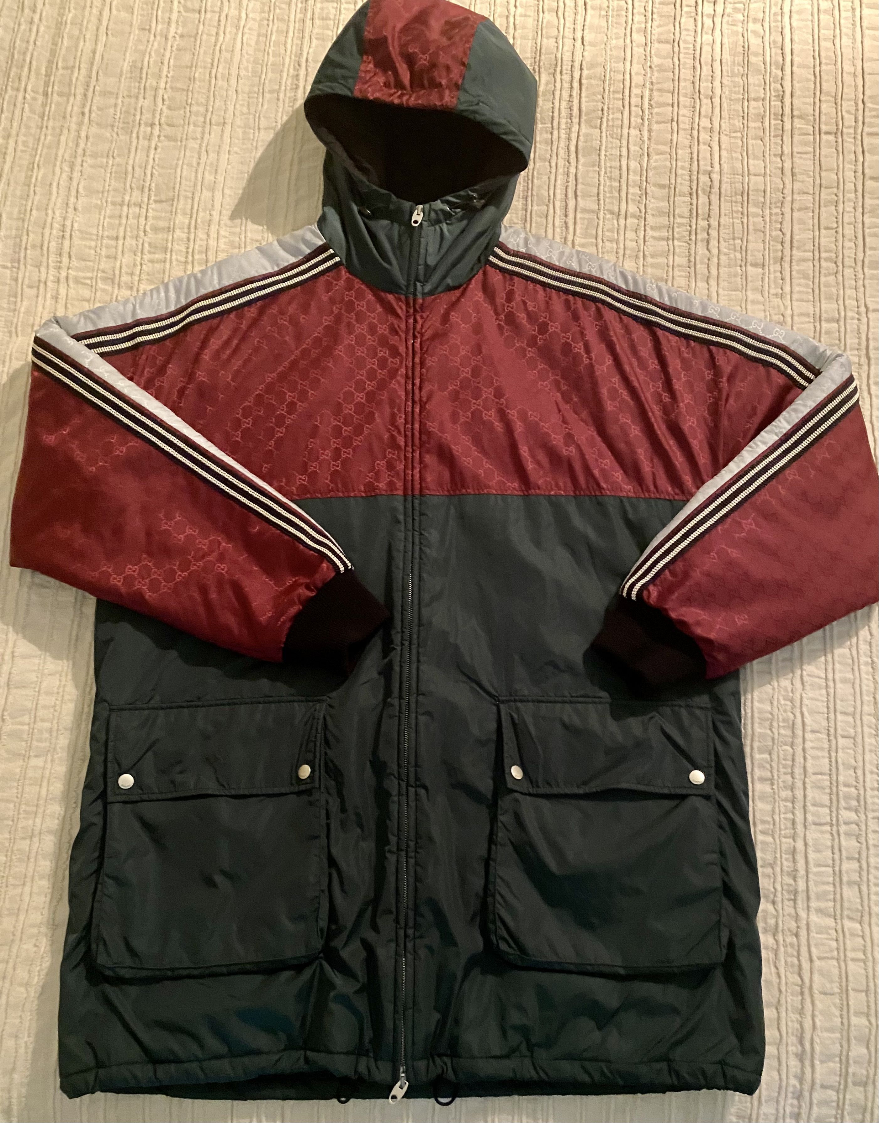 image of Gucci Jacket in Green White Red, Men's (Size Large)