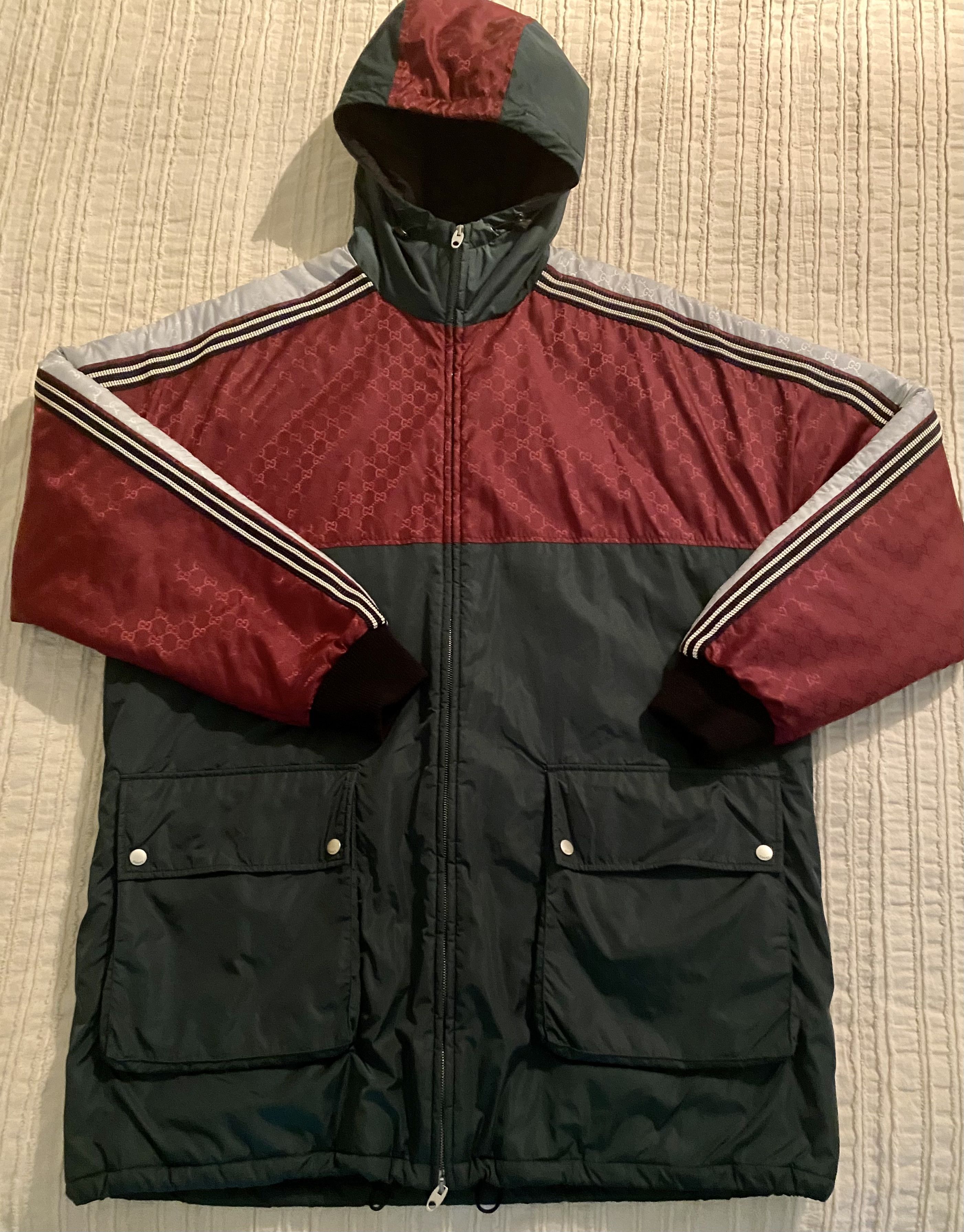 Pre-owned Gucci Jacket In Green White Red