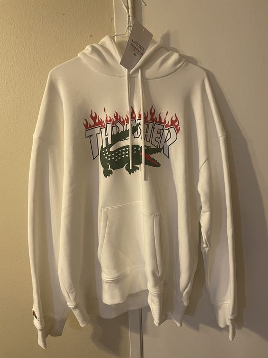 Lacoste Lacoste X Thrasher Hoodie | Grailed