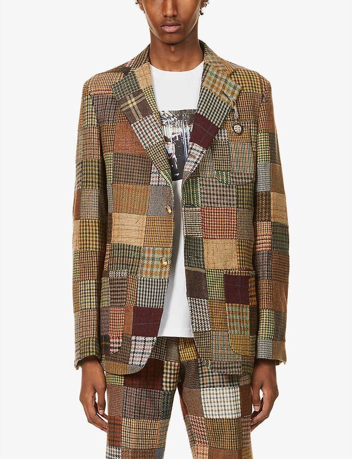 Rowing Blazers Patchwork Tweed Jacket | Grailed