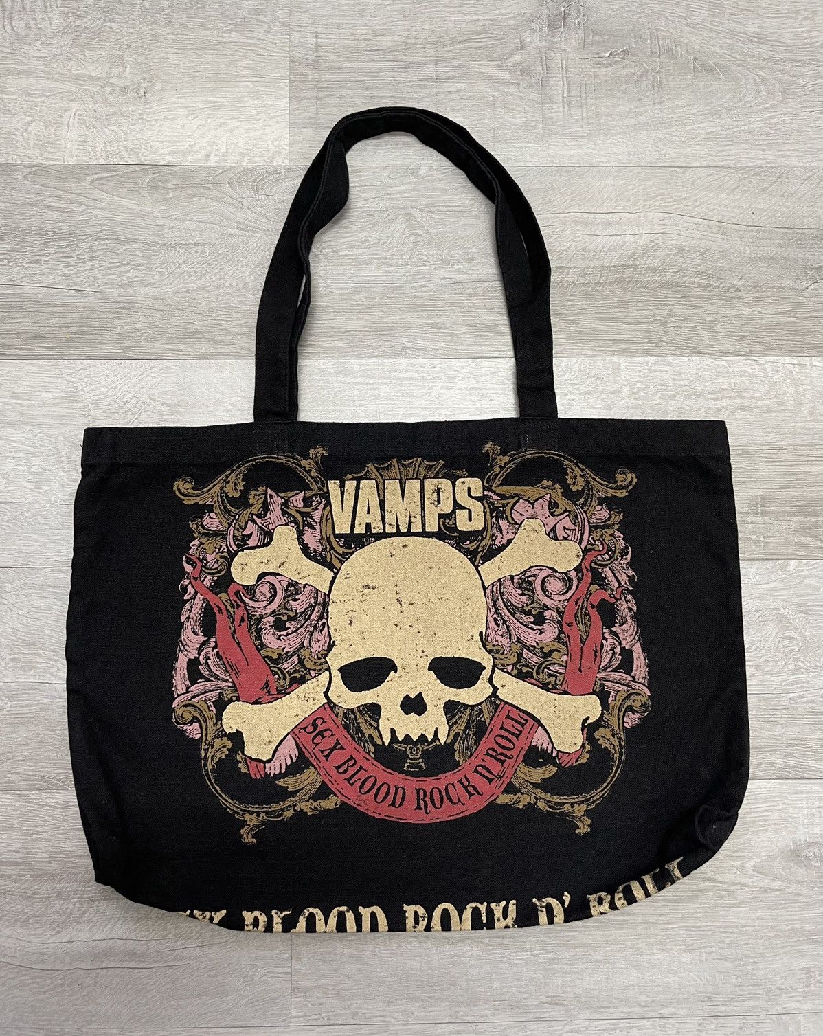 vamps skulls tote bag shoulder bag