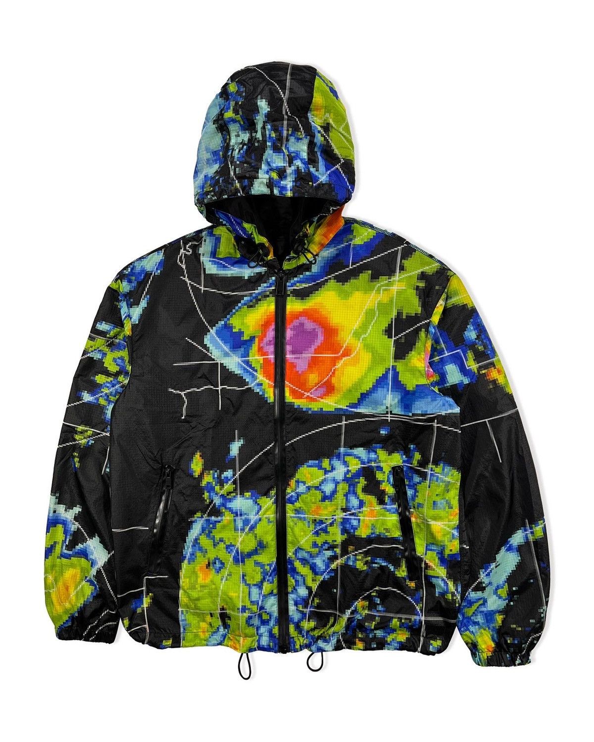 Prada SS17 Radar Weather Map Ripstop Jacket | Grailed