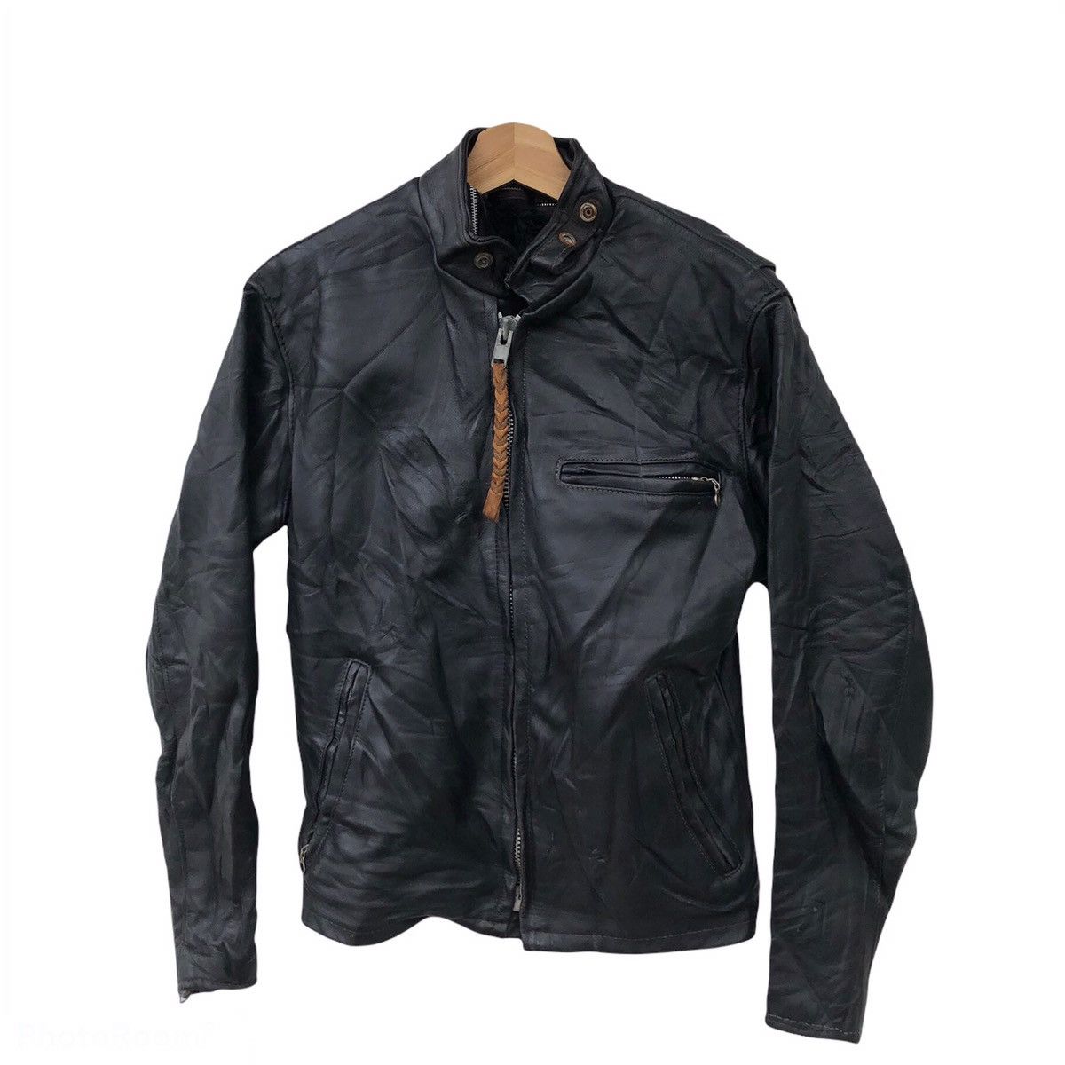 Schott VINTAGE 80’s SCHOTT BIKER LEATHER JACKET MADE IN USA Size US M / EU 48-50 / 2 - 1 Thumbnail