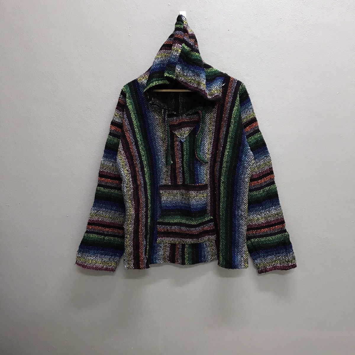 Japanese Brand Mexico baja anorak multicolor native knit sweater hoodie Size US M / EU 48-50 / 2 - 3 Thumbnail