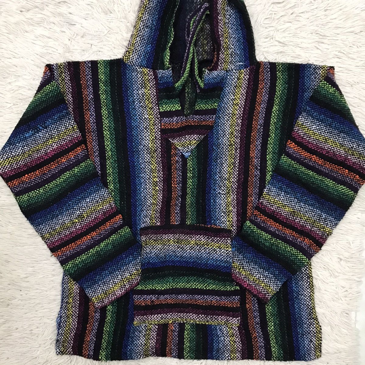 Japanese Brand Mexico baja anorak multicolor native knit sweater hoodie Size US M / EU 48-50 / 2 - 9 Thumbnail