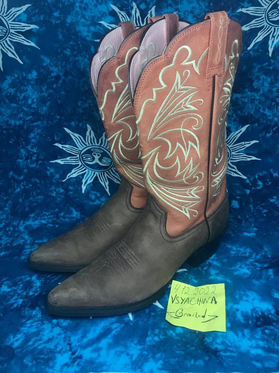 Cowboy Equipment Ariat Heritage Cocoa Coral Cowboy Western Boots Womens Size US 11 / IT 41 - 1 Thumbnail