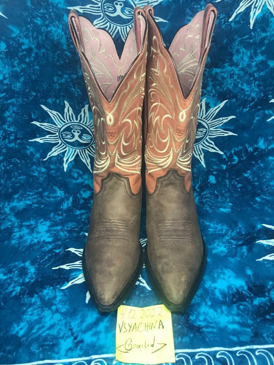 Cowboy Equipment Ariat Heritage Cocoa Coral Cowboy Western Boots Womens Size US 11 / IT 41 - 2 Thumbnail