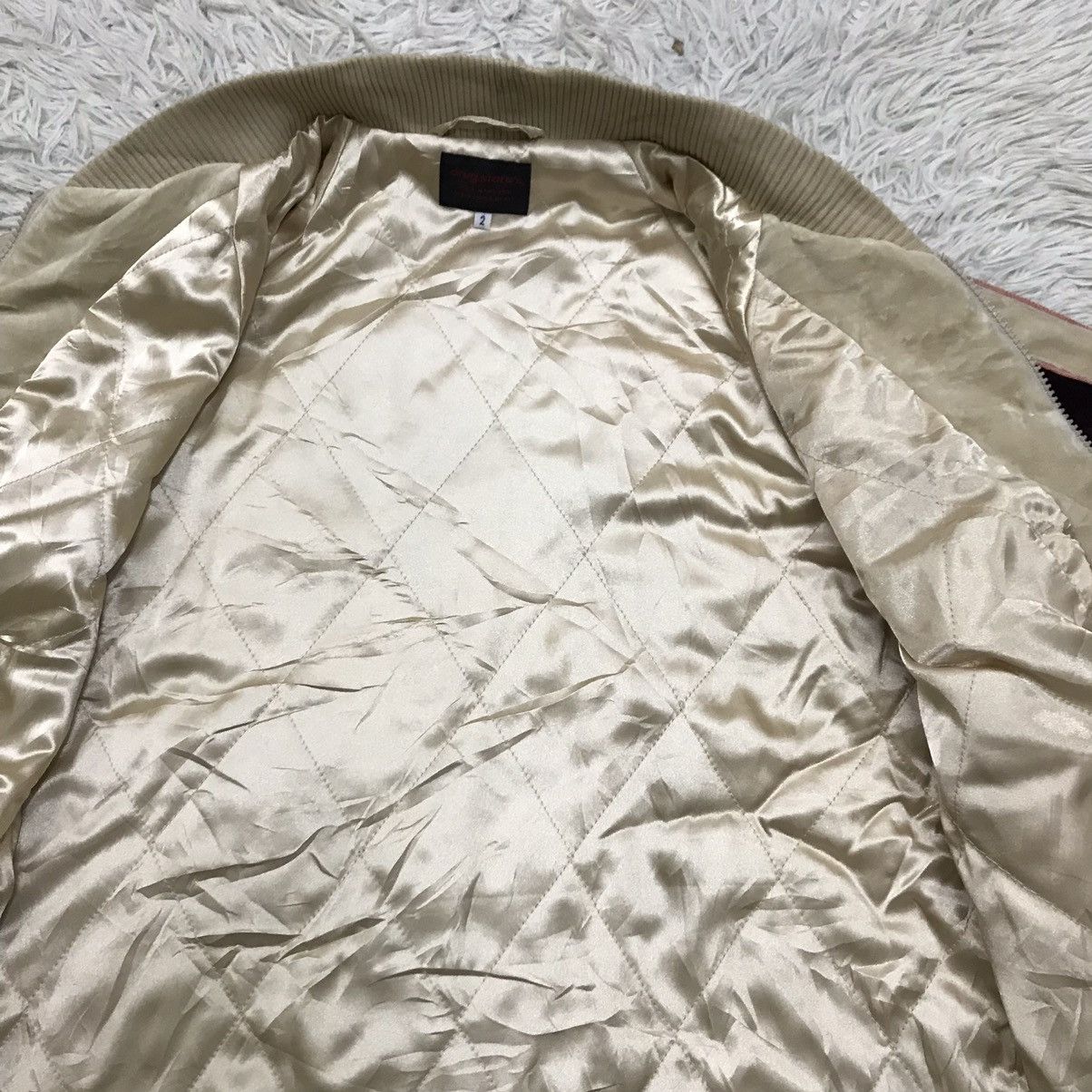 Japanese Brand Vintage Drug Store’s Velvet biglogo bomber Jacket Size US M / EU 48-50 / 2 - 9 Thumbnail