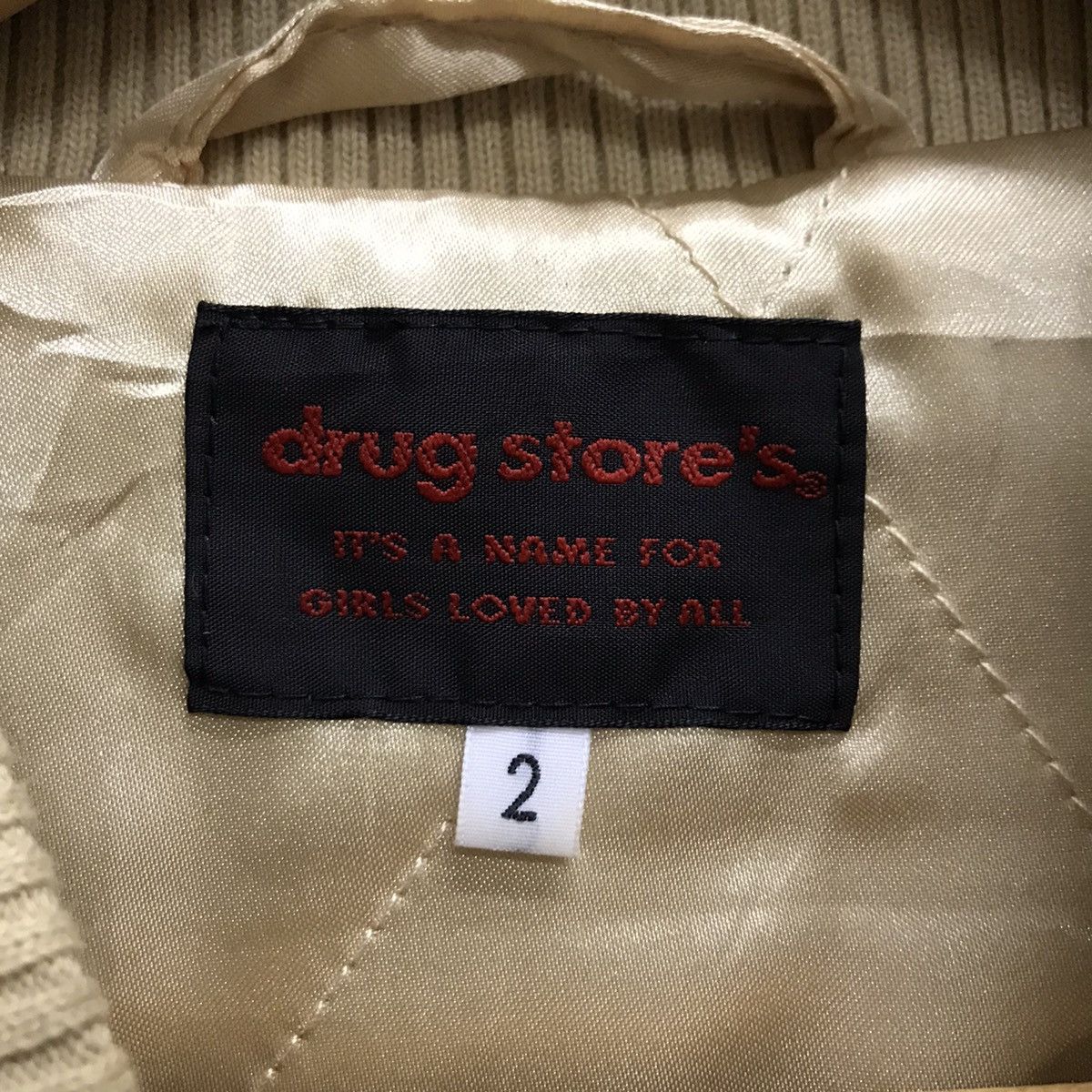 Japanese Brand Vintage Drug Store’s Velvet biglogo bomber Jacket Size US M / EU 48-50 / 2 - 6 Thumbnail
