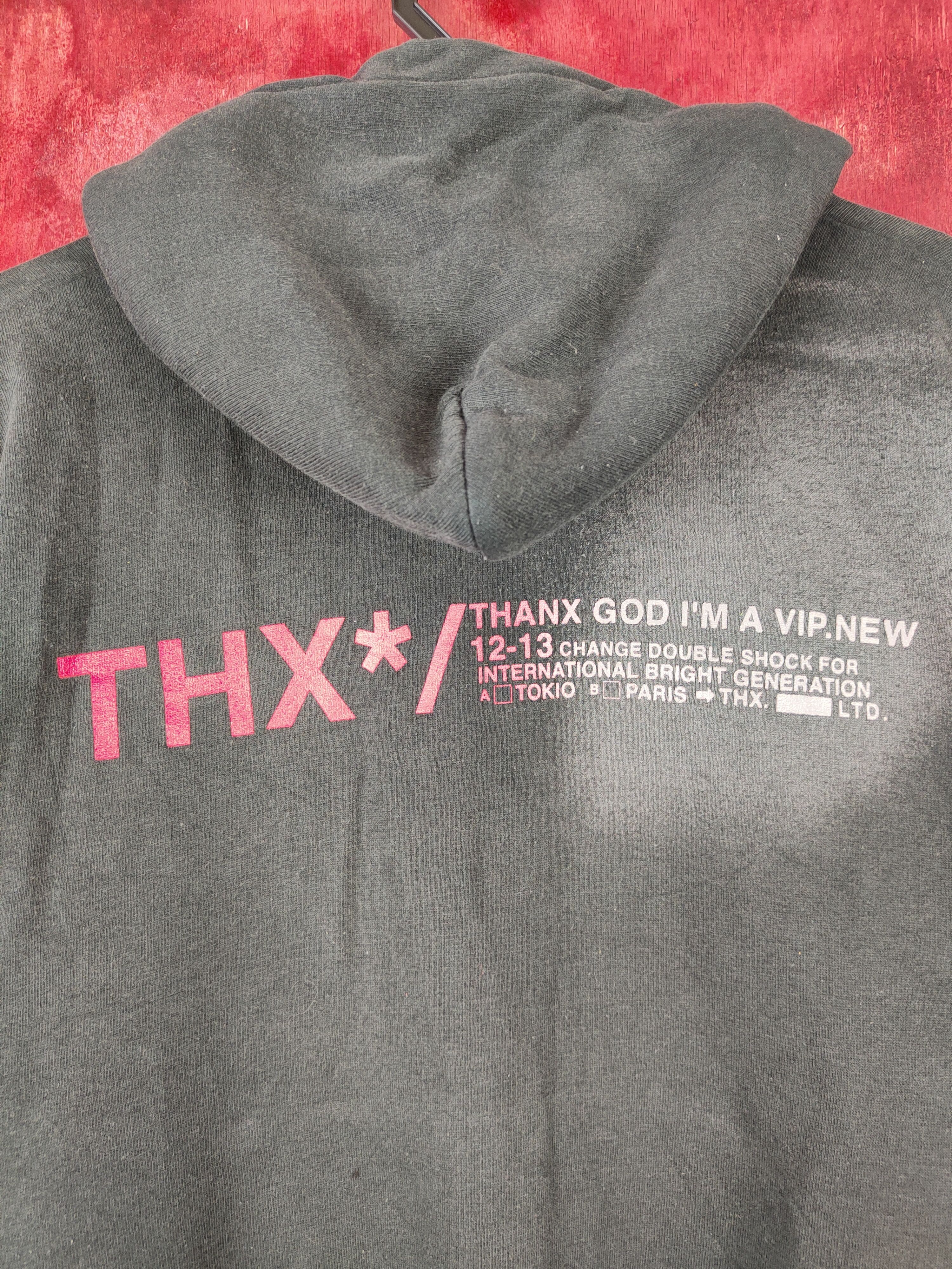 Vintage DL Thx-Thanx God I'm a V.I.P Hoodie Sweater #5423 Size US M / EU 48-50 / 2 - 2 Thumbnail