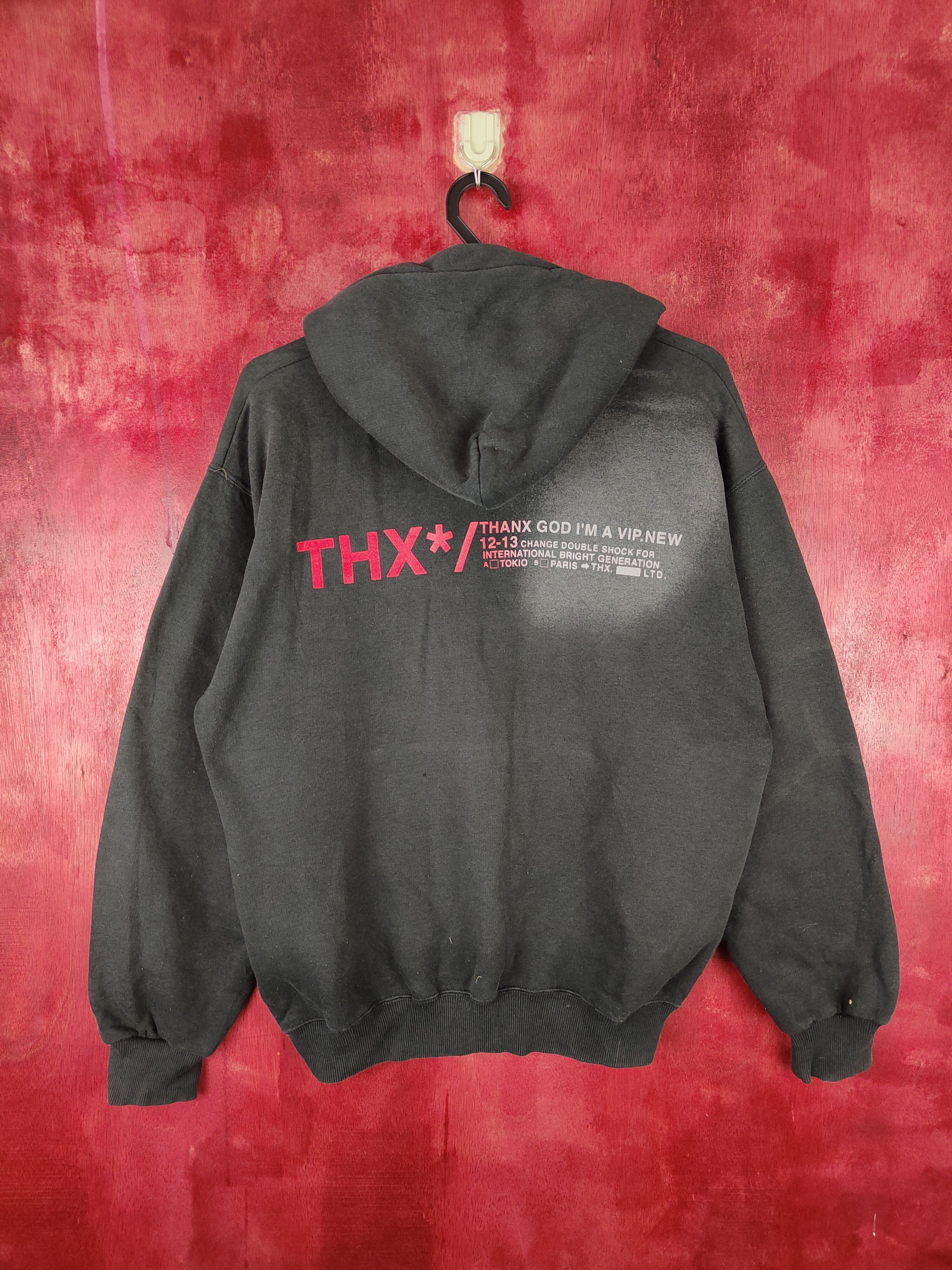 Vintage DL Thx-Thanx God I'm a V.I.P Hoodie Sweater #5423 Size US M / EU 48-50 / 2 - 1 Thumbnail