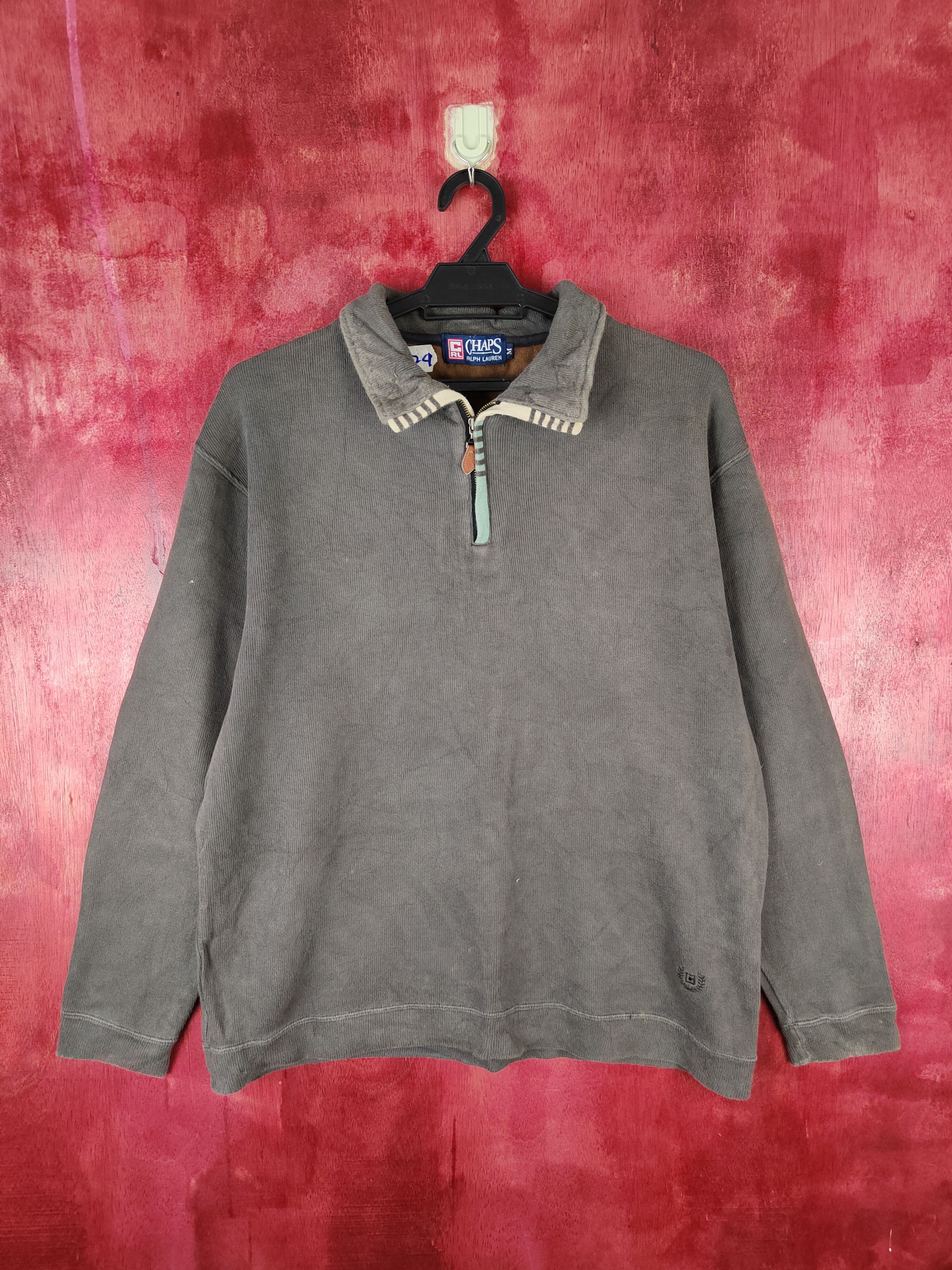 Chaps Ralph Lauren Chaps Ralph Lauren Faded Dark Gray T-shirt #5424 Size US M / EU 48-50 / 2 - 1 Thumbnail