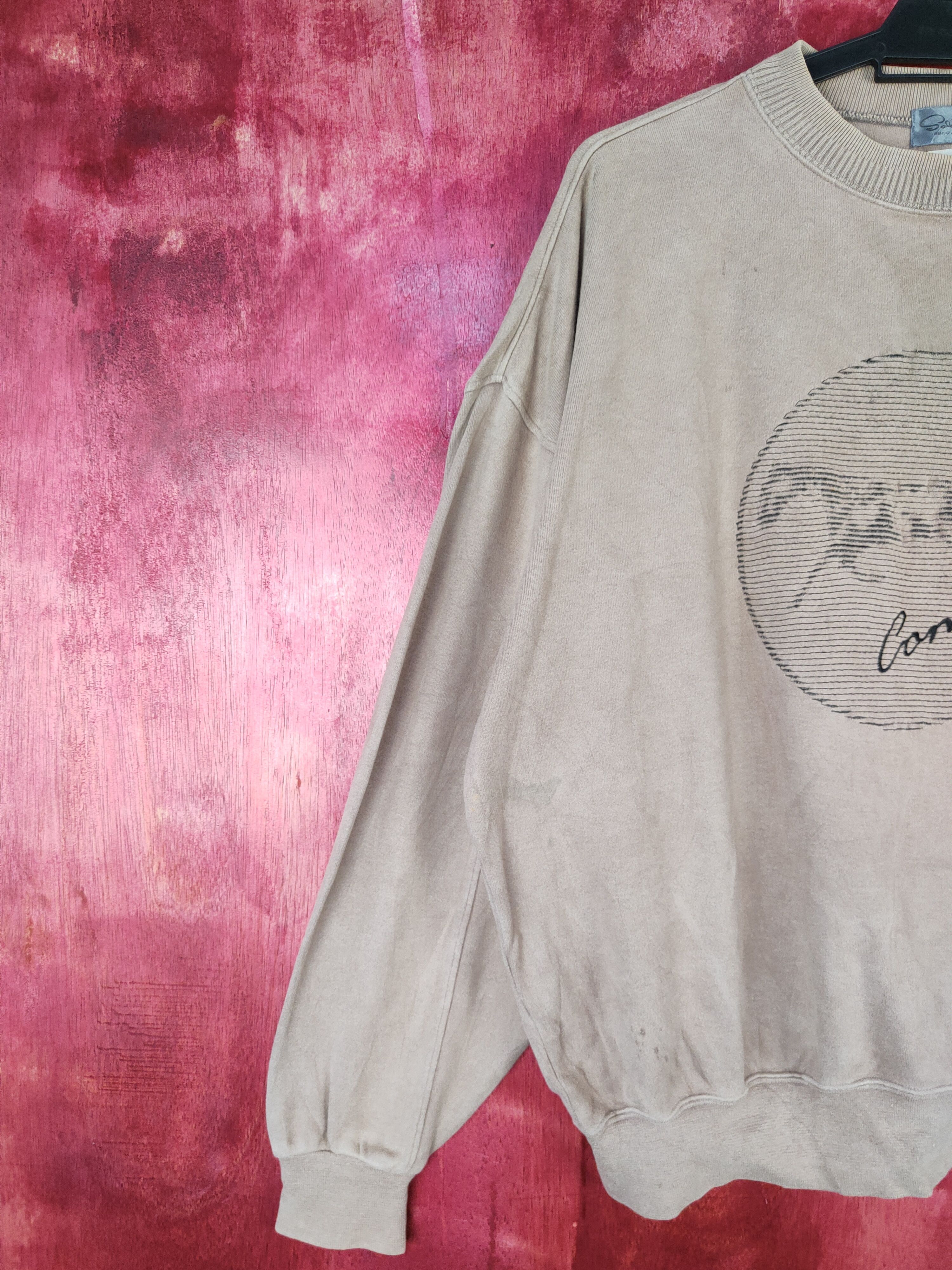 Japanese Brand × Vintage Sole d'oru Soft Pink Sweatshirt #5759 Size US L / EU 52-54 / 3 - 3 Thumbnail