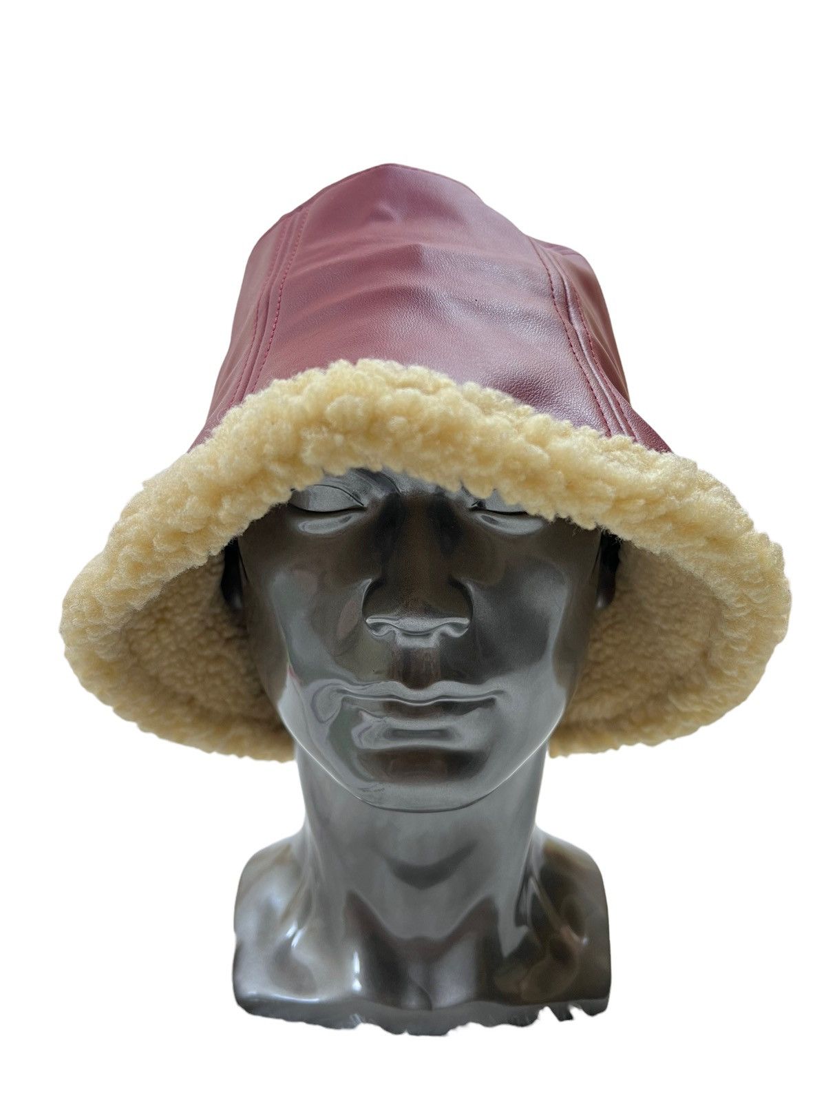Japanese Brand Japanese Brand Leather Wool Sherpa Winter Hat Size ONE SIZE - 1 Thumbnail