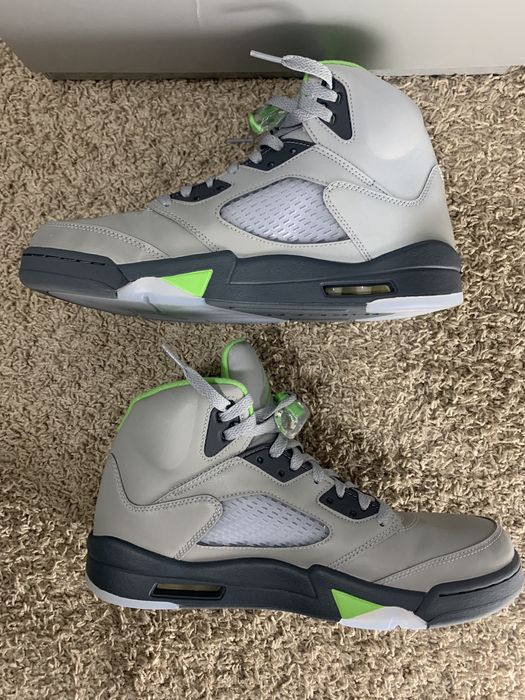 jordan retro 5 green bean