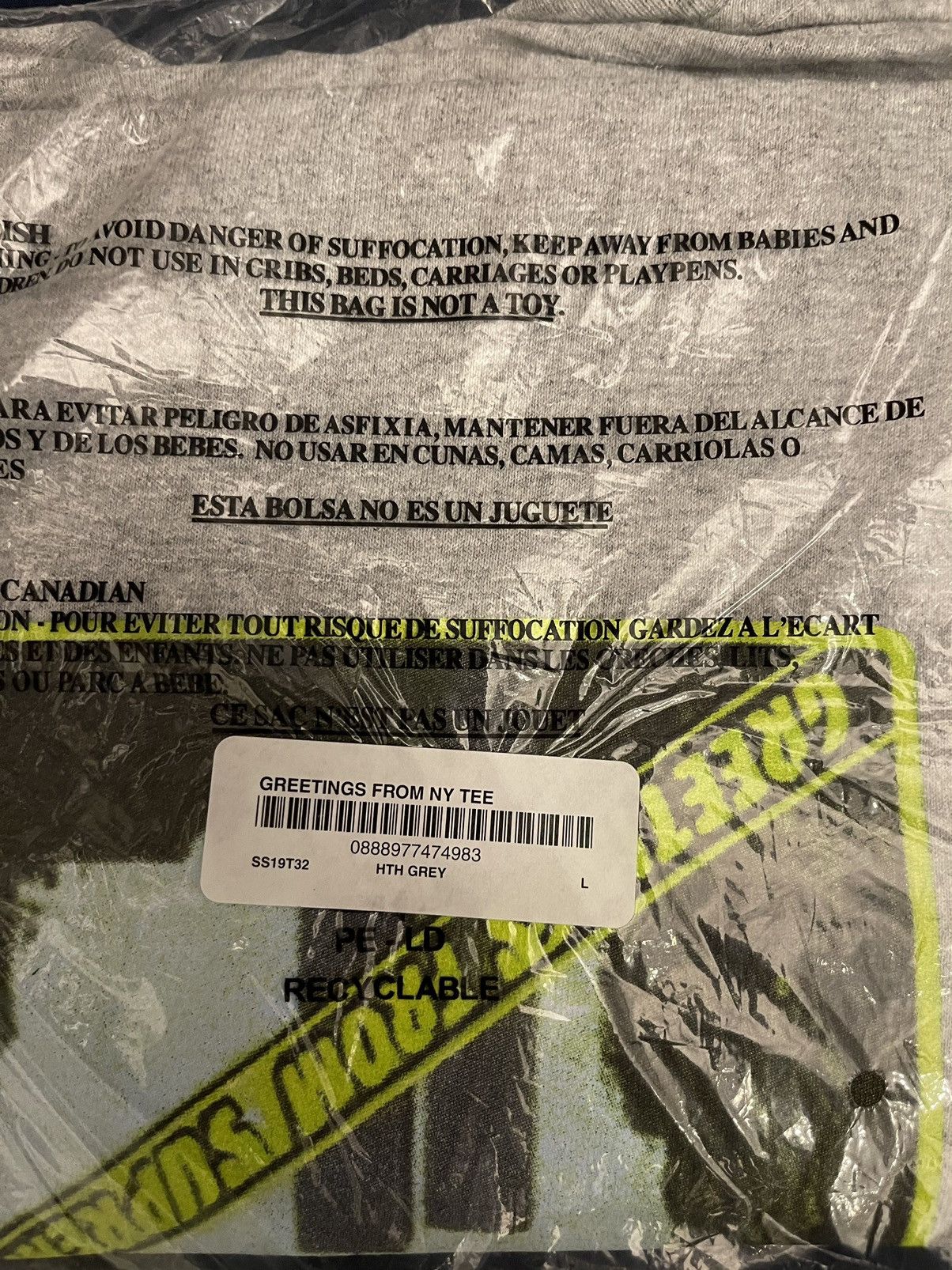 Supreme Supreme Greetings T-Shirt SS19 Size US L / EU 52-54 / 3 - 4 Thumbnail