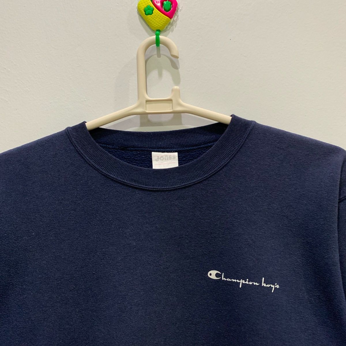 Japanese Brand × Vintage JONES CHAMPION BOY’S Sweatshirts Size L Fits M Size US M / EU 48-50 / 2 - 3 Thumbnail