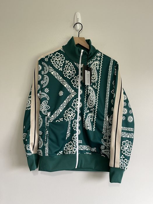 Palm Angels Palm Angels Green Bandana Track Jacket New Medium